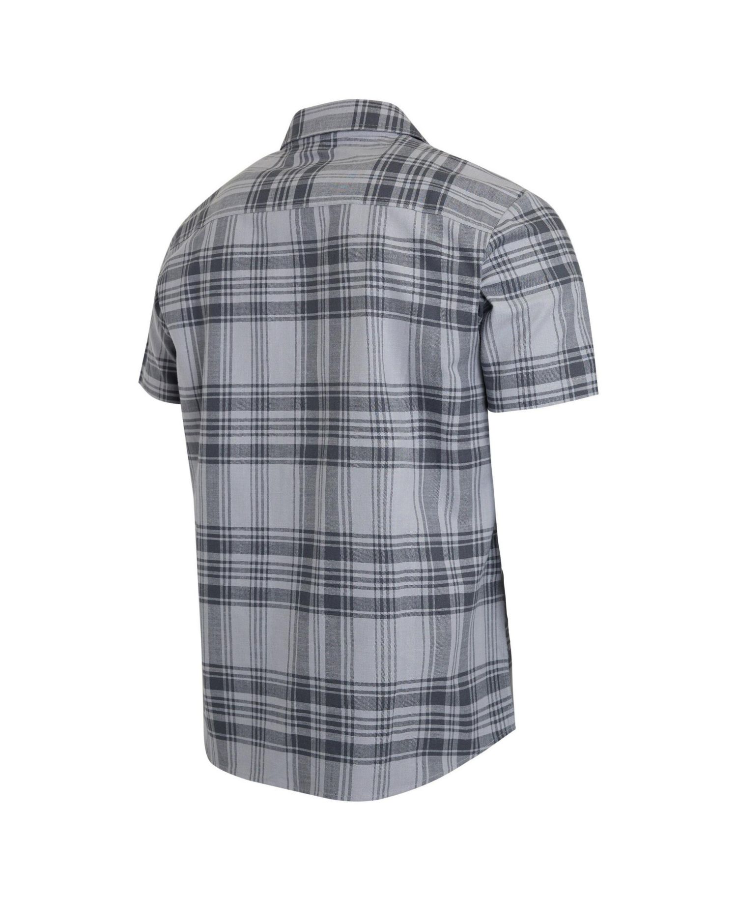 Men's Gray San Francisco 49ers Woven Short Sleeve Button-Up Shirt