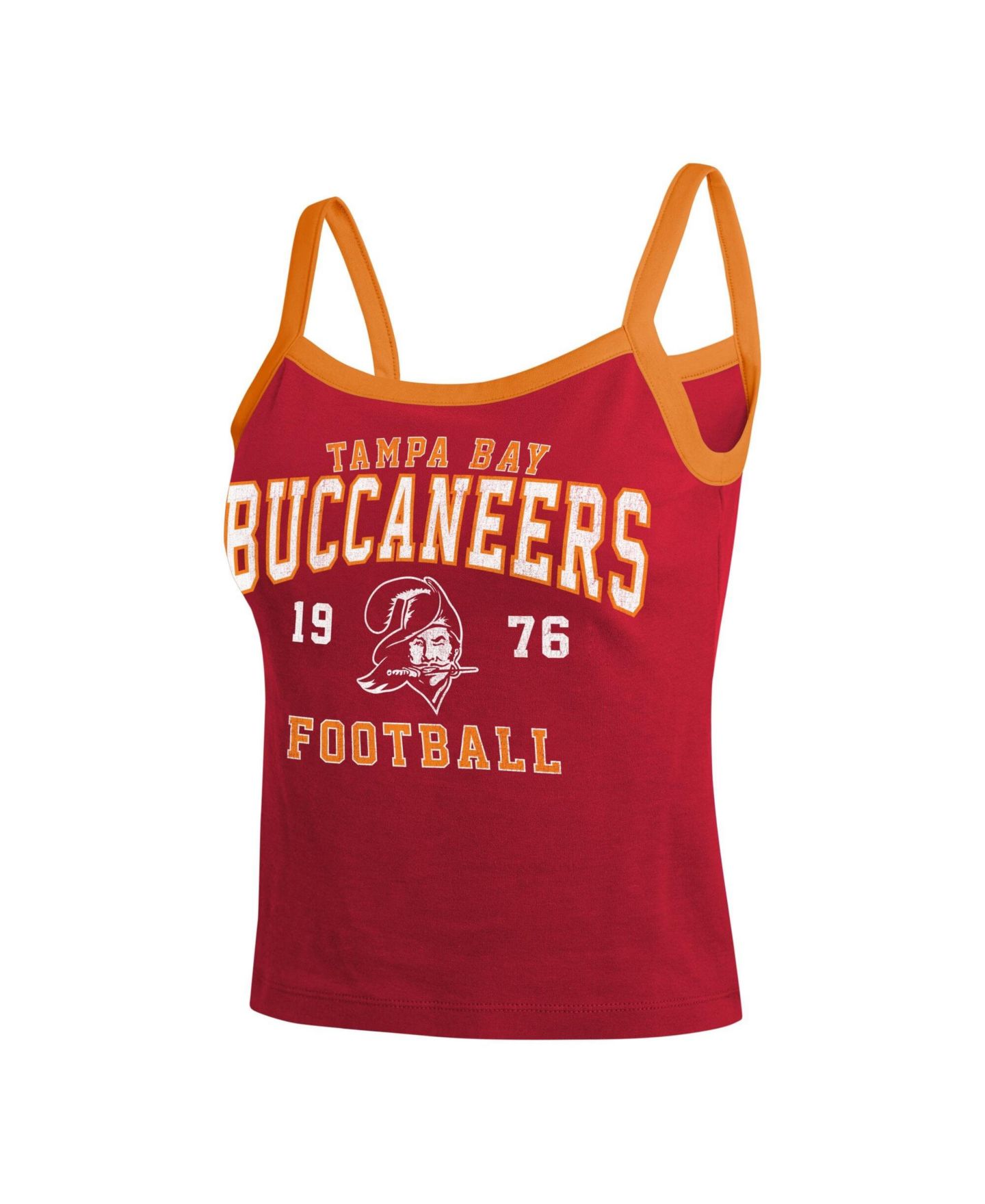 Женский топ WEAR by Erin Andrews Red Tampa Bay Buccaneers Color block — фото 3