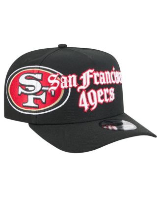 Men's Black San Francisco 49ers Proud A-Frame 9FIFTY Snapback Hat