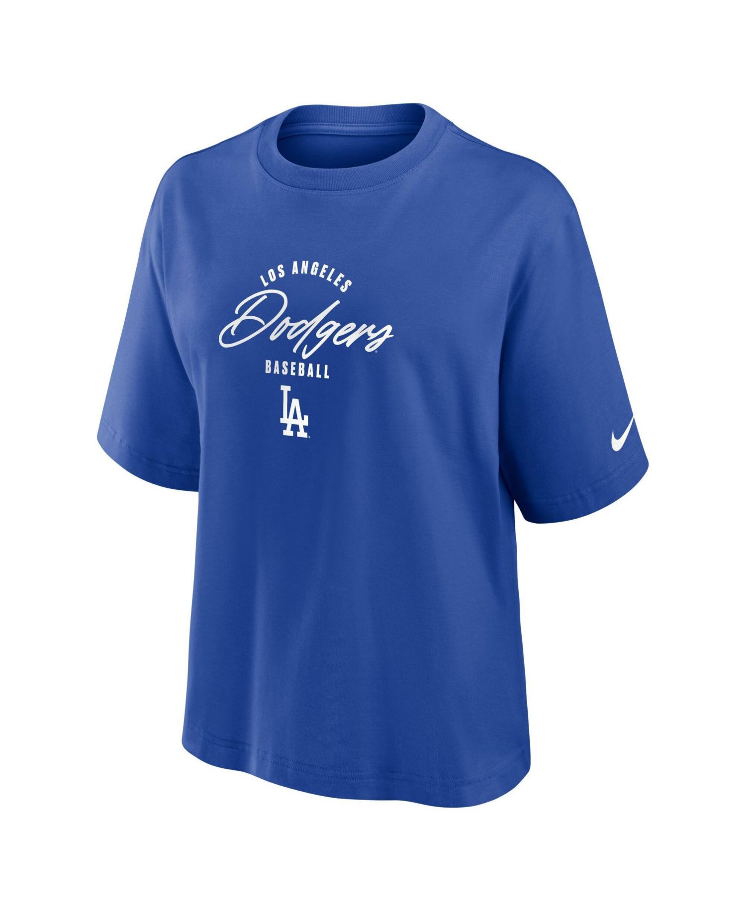 Women's Enrique Hernández Royal Los Angeles Dodgers Premium Essentials Boxy Name & Number T-Shirt