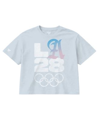 Women's Light Blue LA28 Bluebell Collection Boxy T-Shirt