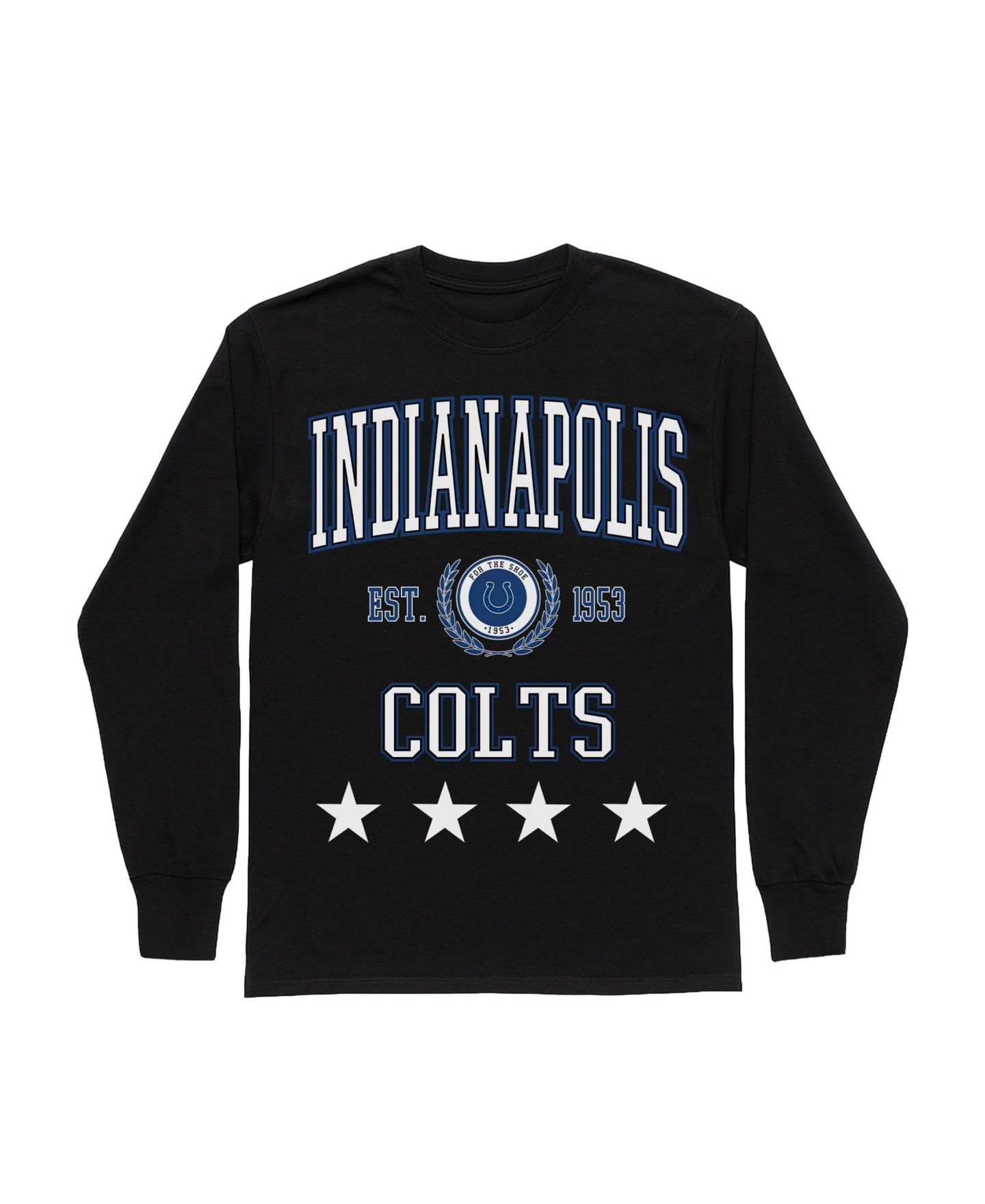Женская футболка Gameday Couture Black Indianapolis Colts Oversized Everyday Star Long Sleeve — фото 5