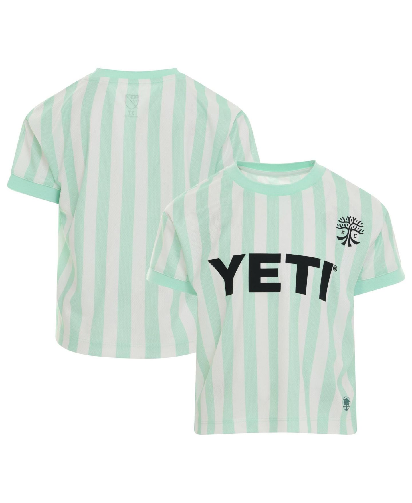 Топы adidas White Austin FC 2026 The Rooted Kit Replica Jersey для мальчиков-малышей — фото 1