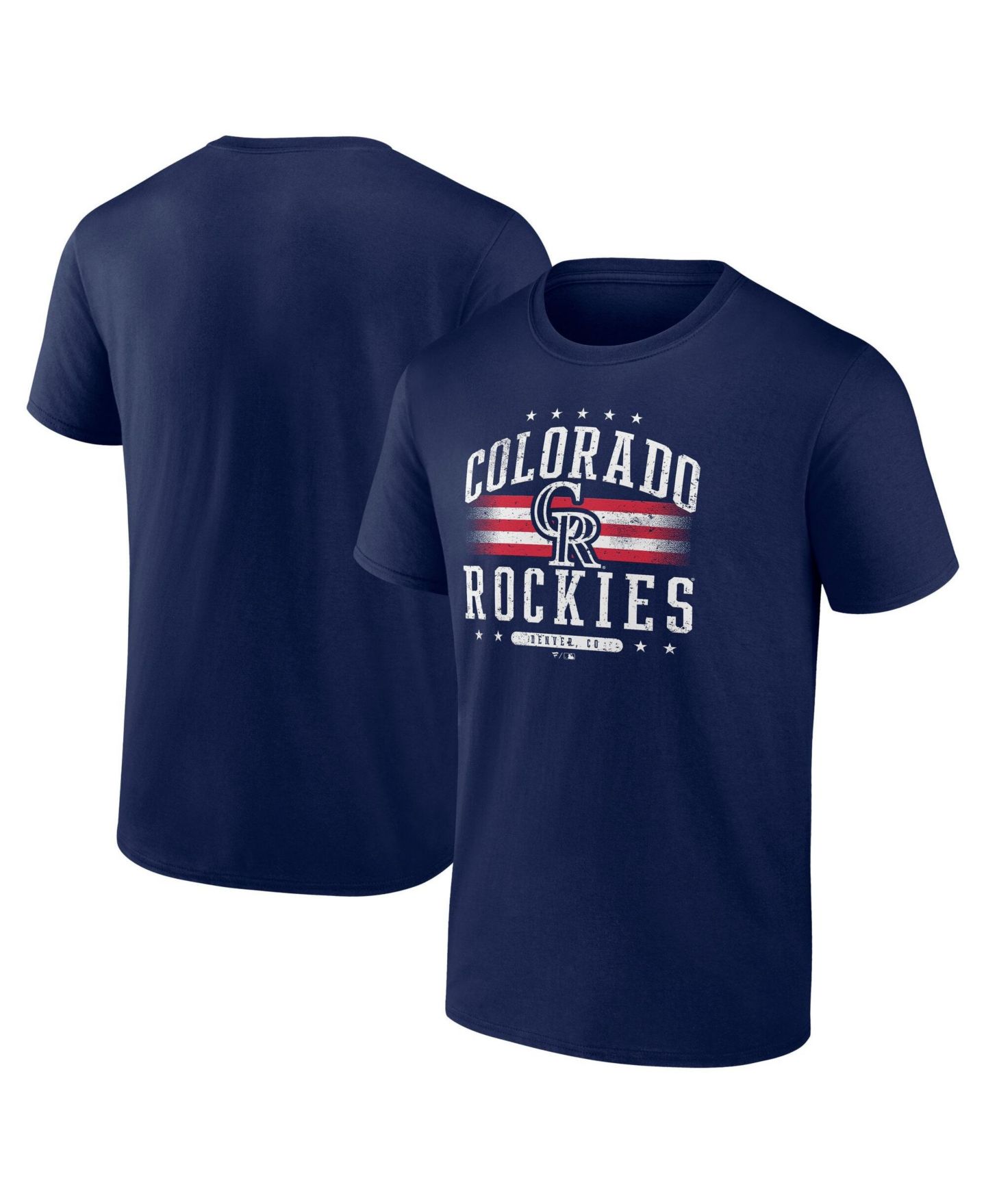 Мужская футболка Fanatics Navy Colorado Rockies Americana — фото 1
