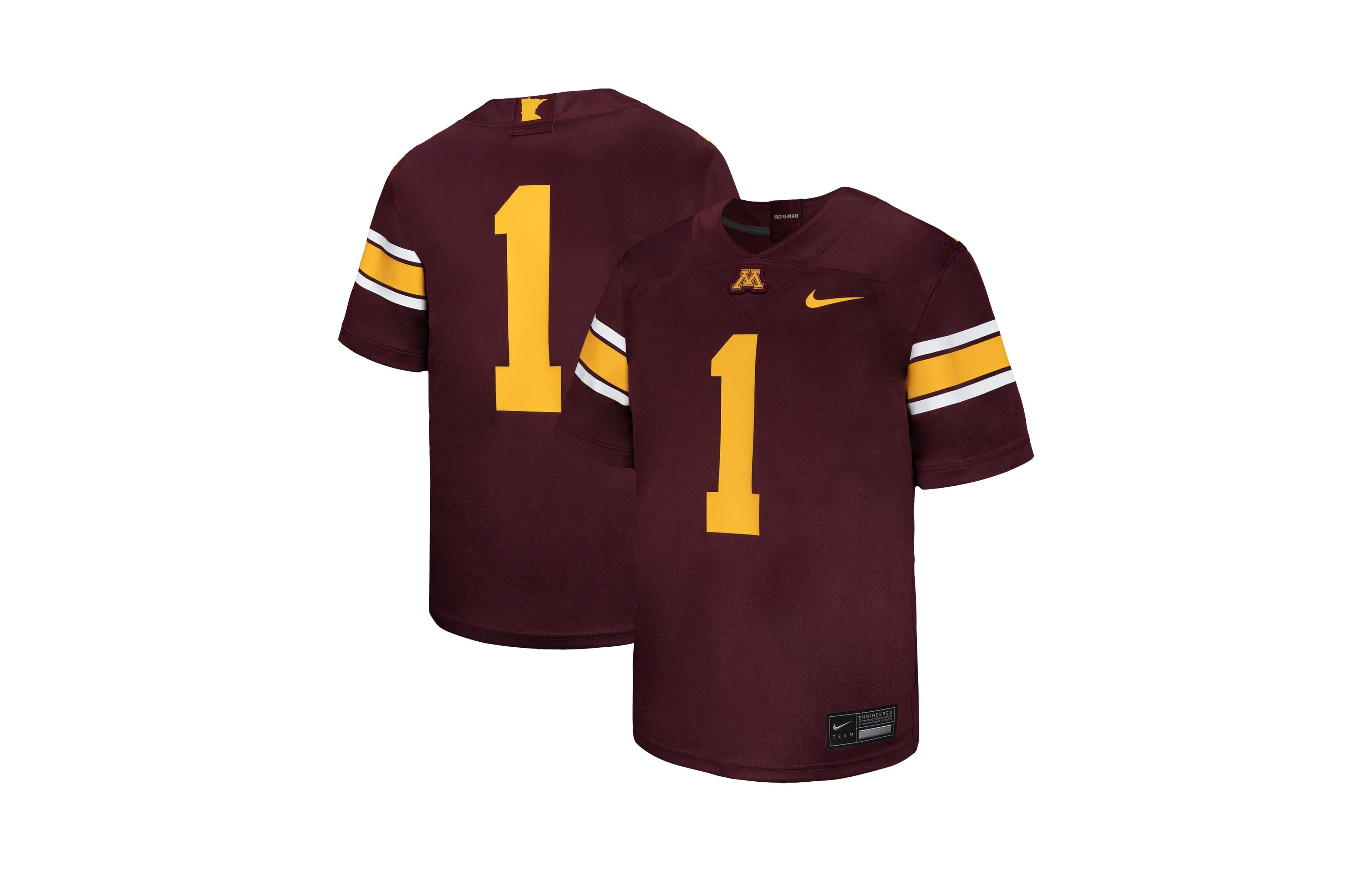 Nike Boys' and Girls' 2T-5T Minnesota Golden Gophers Replica Short-Sleeve Football Jersey