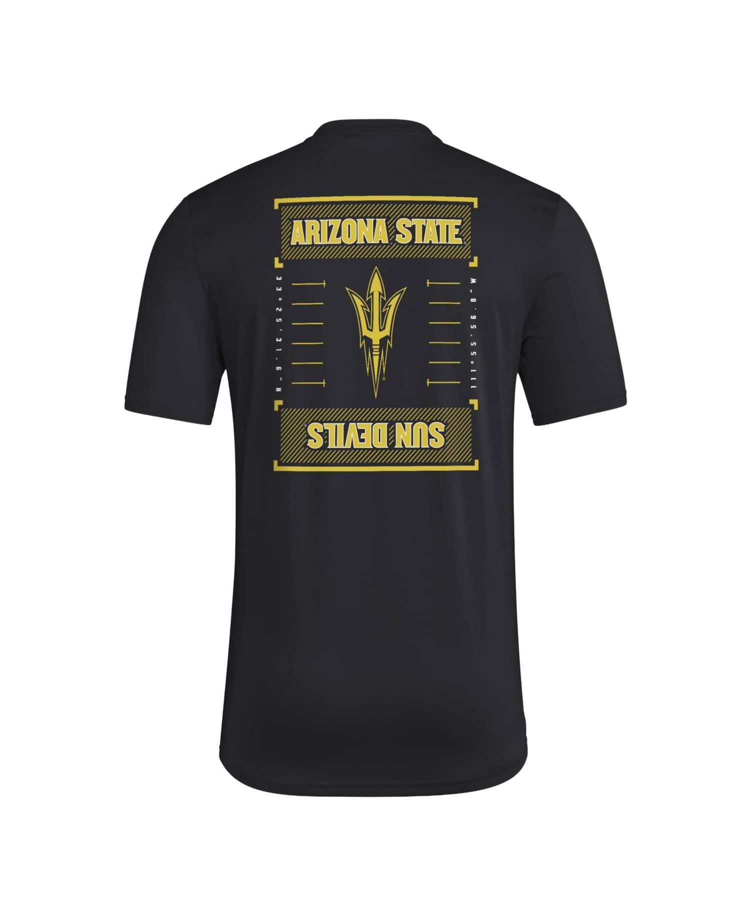 Men's Black Arizona State Sun Devils Locker Football Icon AEROREADY Pre-Game T-Shirt