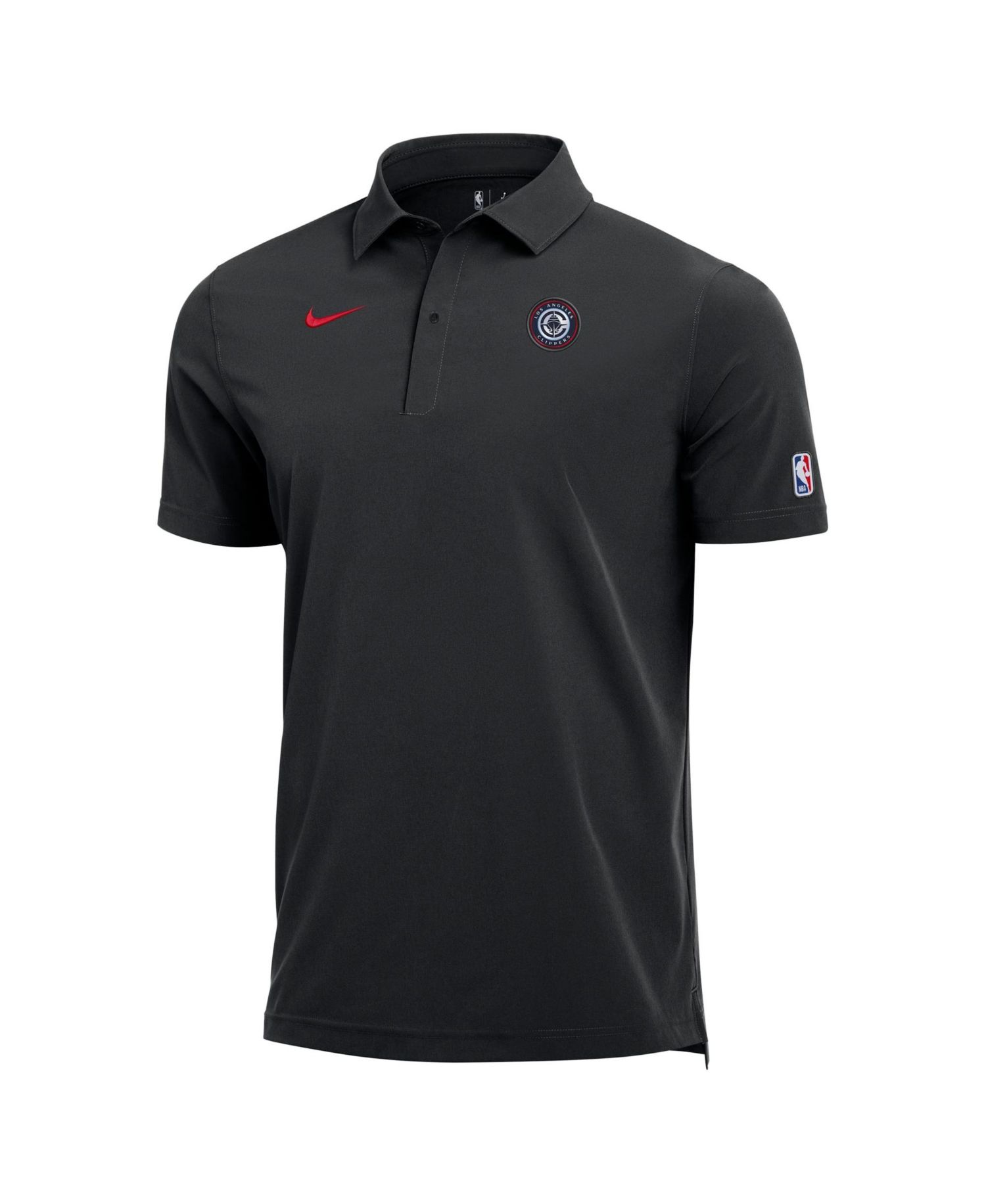 Men's Black LA Clippers 2025/26 Authentic Dri-FIT Coaches Polo Shirt