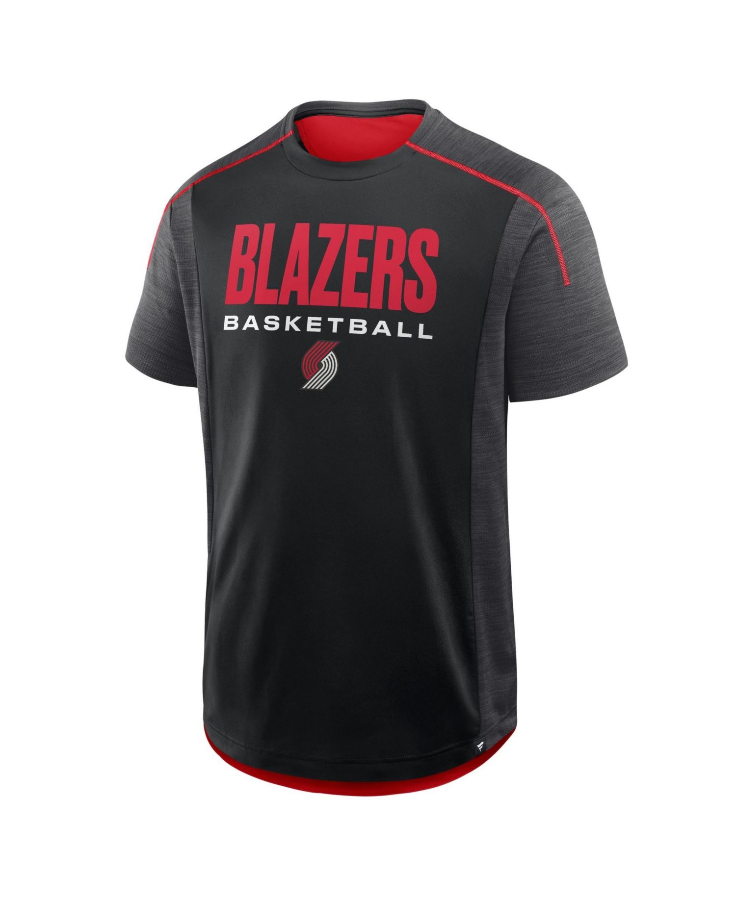 Men's Black Portland Trail Blazers Inbound Pass Play Practice T-Shirt