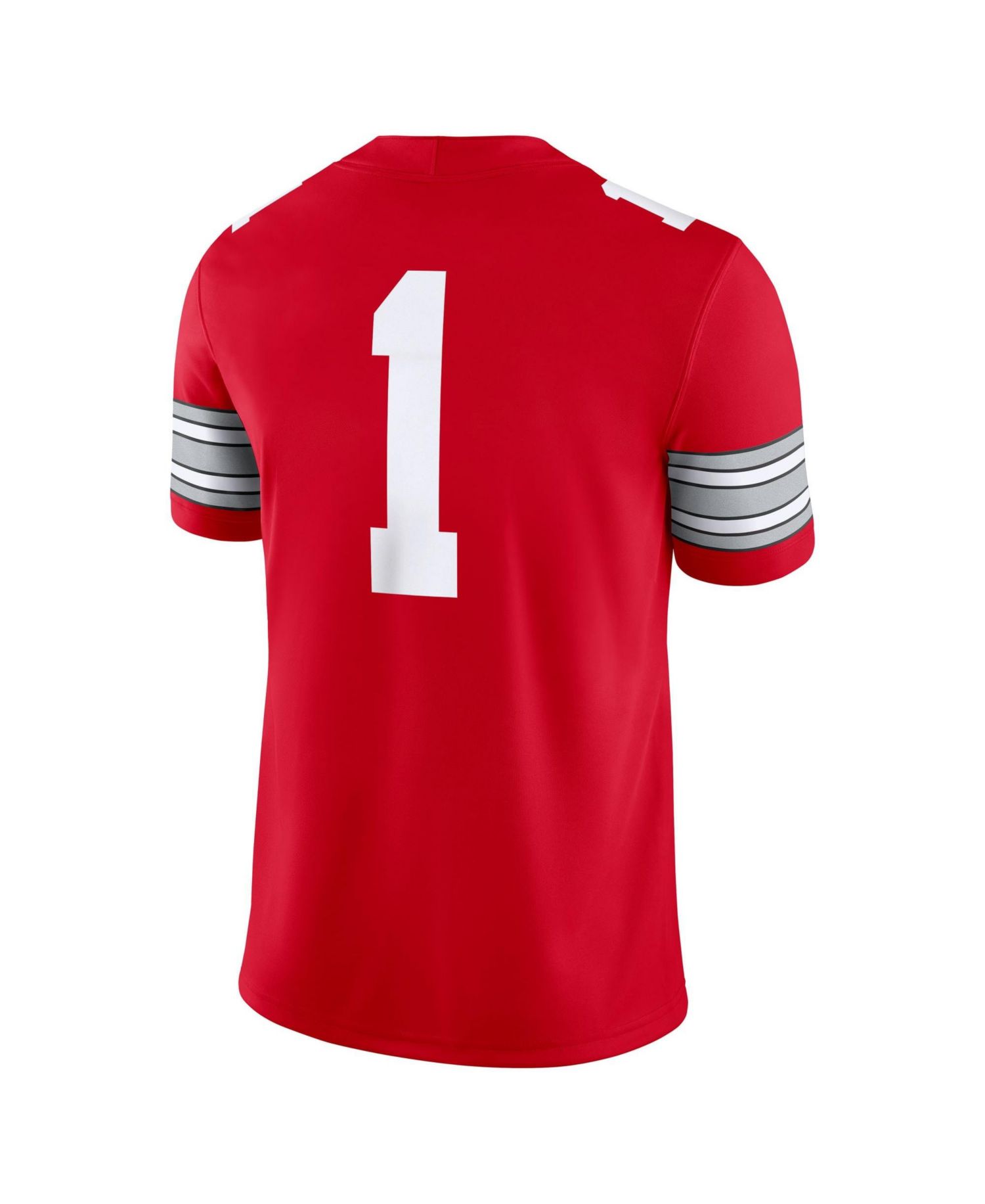 Men's 1 Scarlet Ohio State Buckeyes Home Game Football Jersey