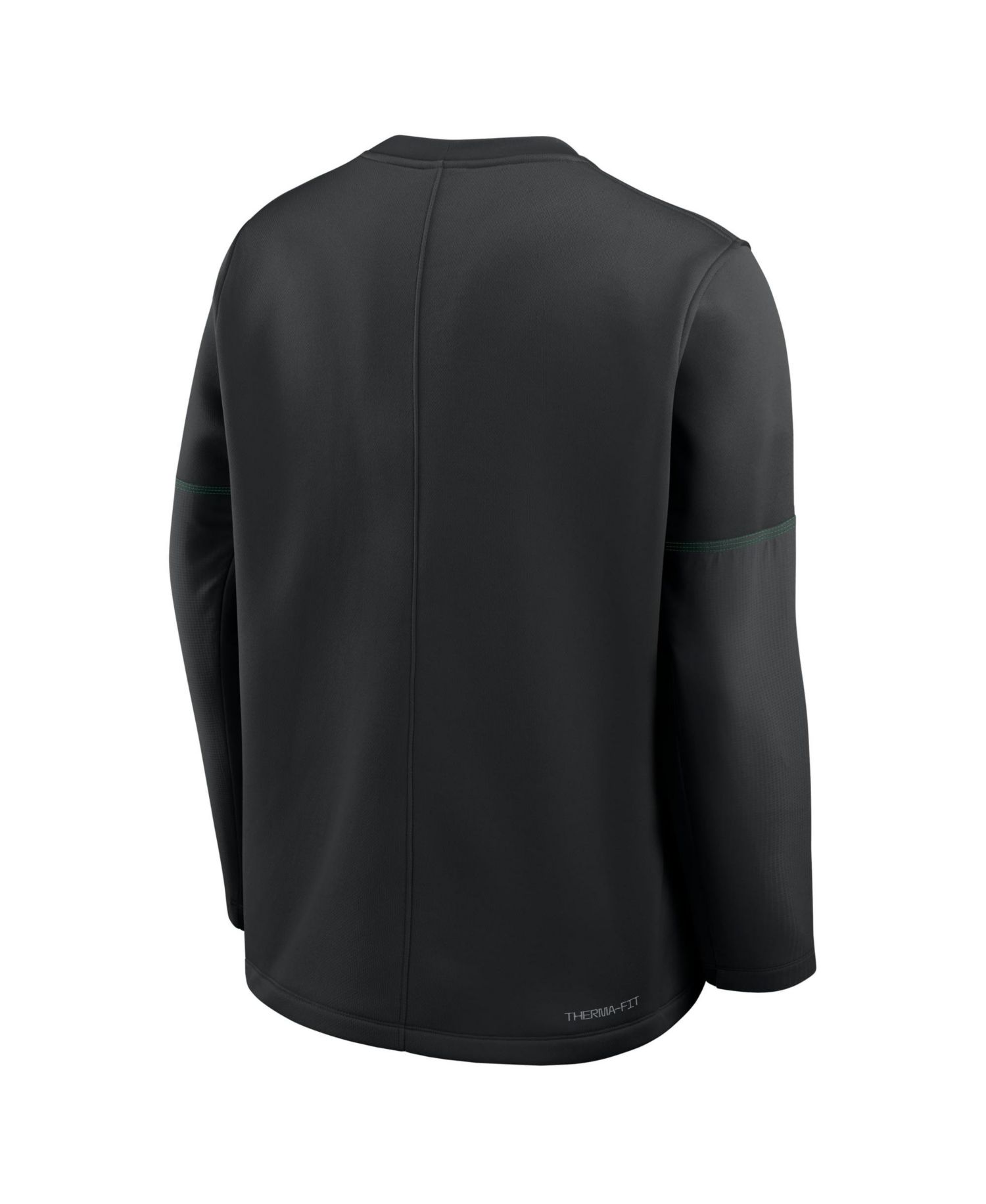 Men's Black Oregon Ducks 2026 Sideline Coaches Therma-FIT Long Sleeve Top