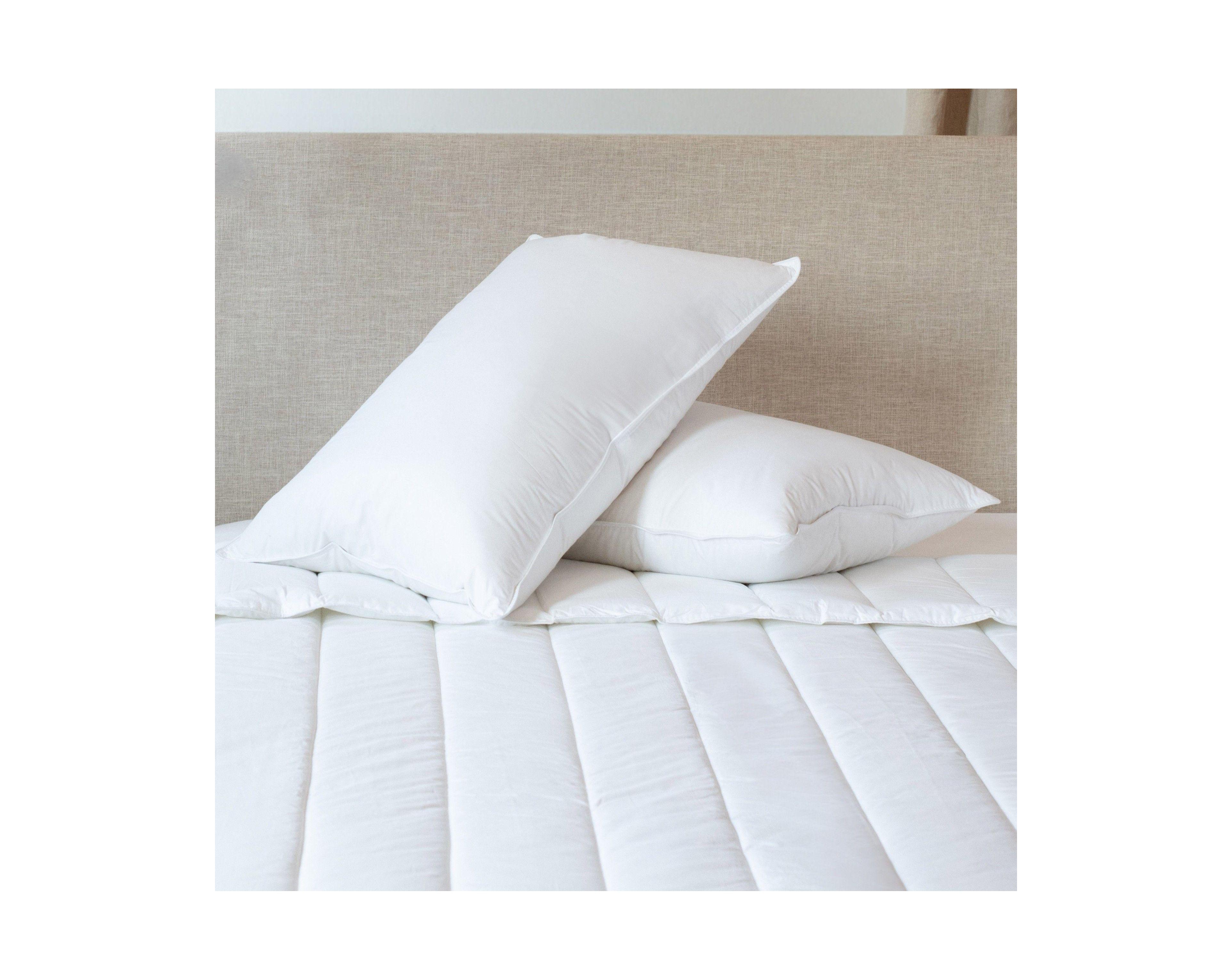 Bokser Home 2 Pack Firm Down and Feather Chamber Bed Pillow