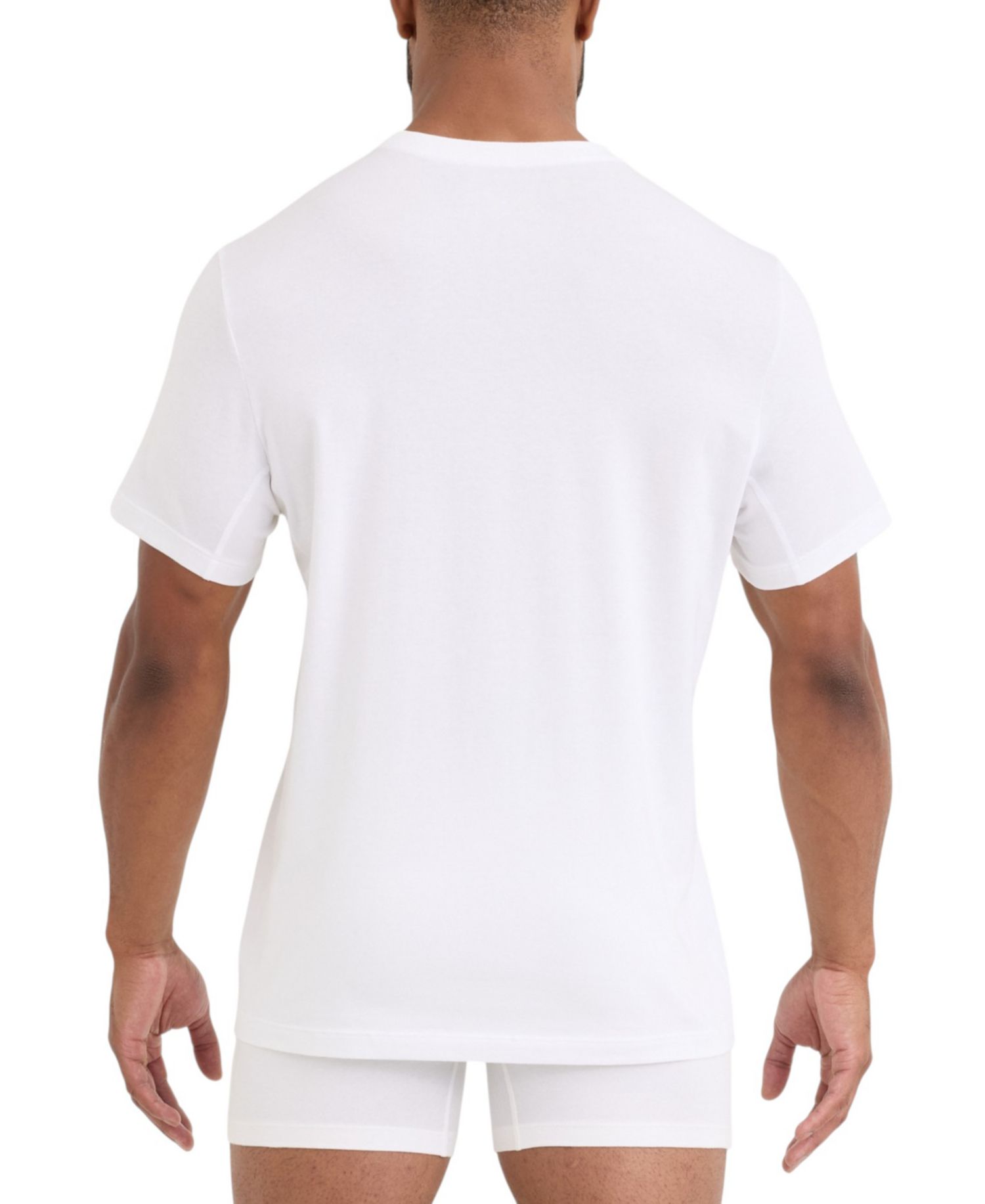 Men's DropTemp® Dry Cotton Rib Stitch Crew Neck T-Shirt, 2-Pack