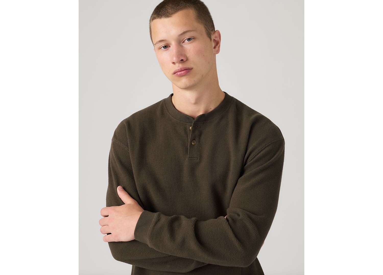 Men's Thermal Long-Sleeve Henley