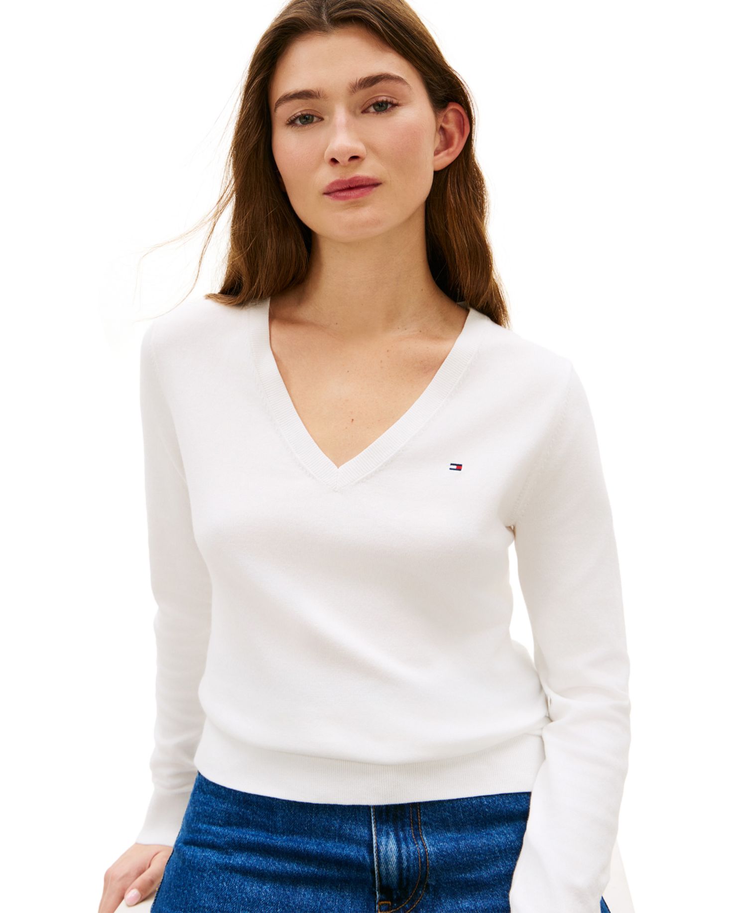 Women's V-Neck Knit Sweater