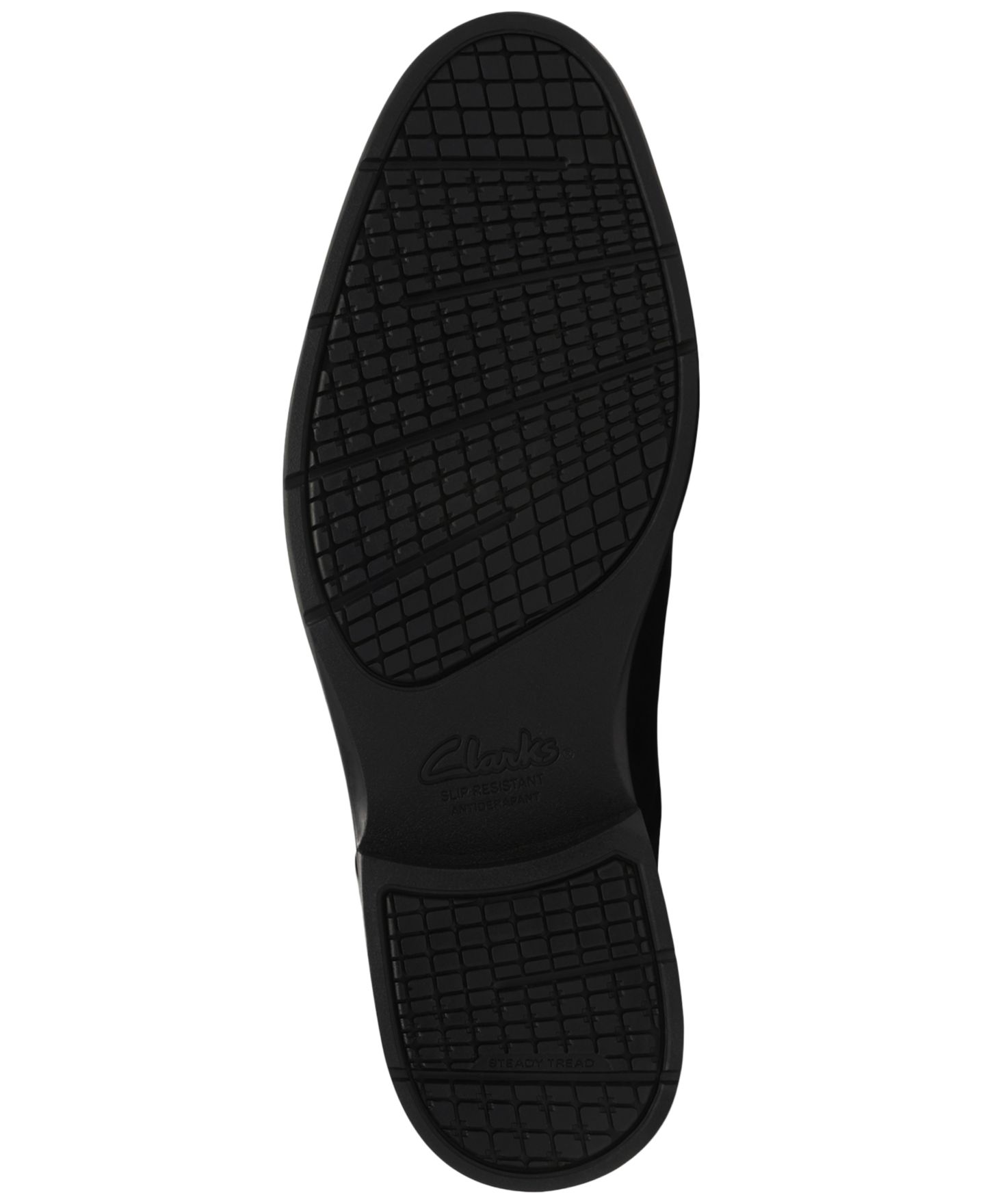 Мужские туфли Clarks Steadwell Step Waterproof Leather, цвет: Чёрный кожаный — фото 4
