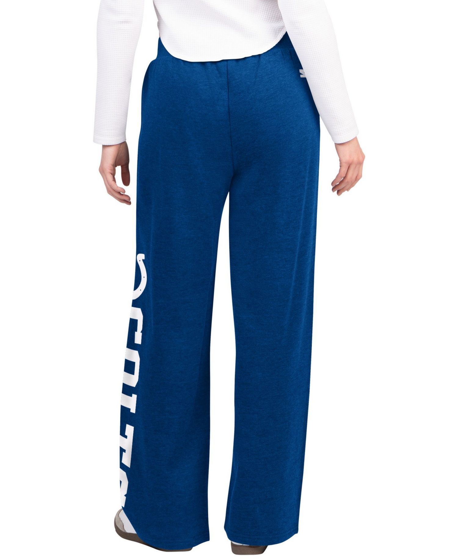 Women's Royal Indianapolis Colts Field Wide Leg Sweatpants