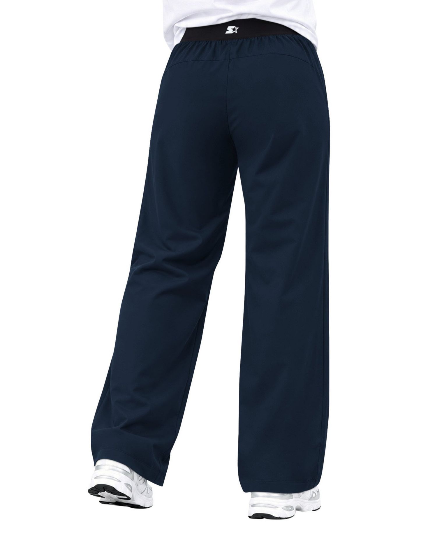 Women's Navy Denver Broncos Athleisure Wide-Leg Pants