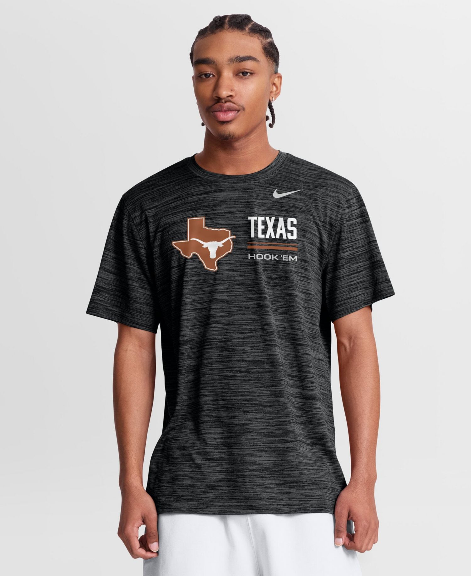 Men's Black Texas Longhorns Sideline Velocity Dri-FIT T-Shirt