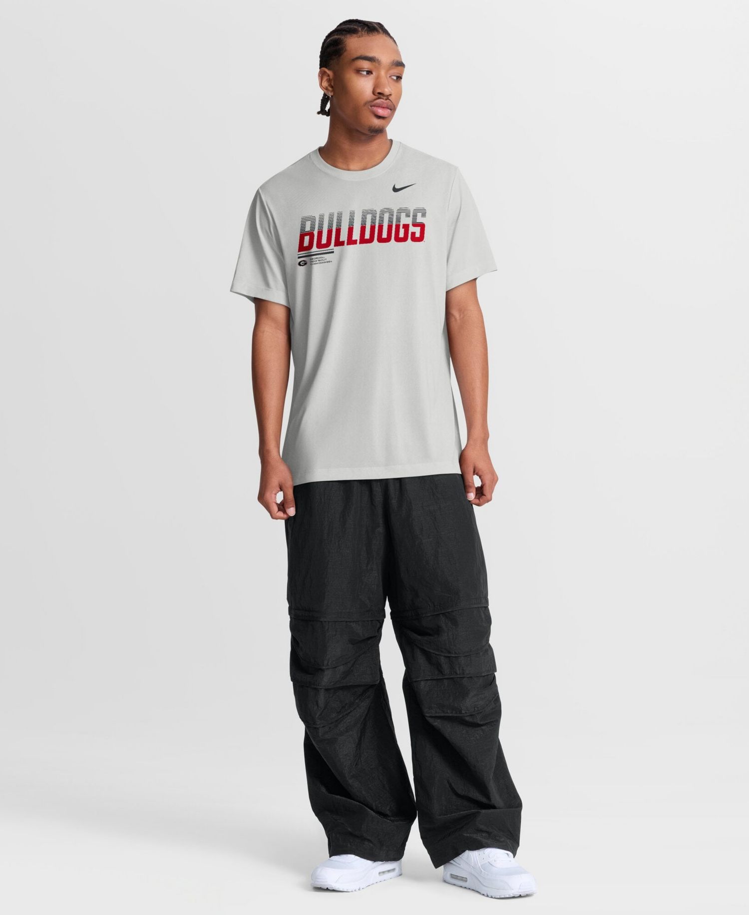 Men's Gray Georgia Bulldogs Sideline Legend Dri-FIT T-Shirt