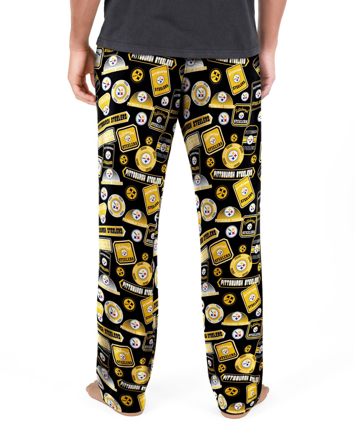 Men's Black Pittsburgh Steelers Grady Sleep Pants