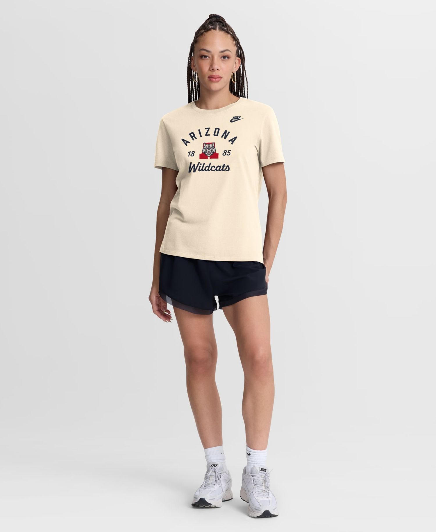 Women's Natural Arizona Wildcats Legacy Team Name T-Shirt