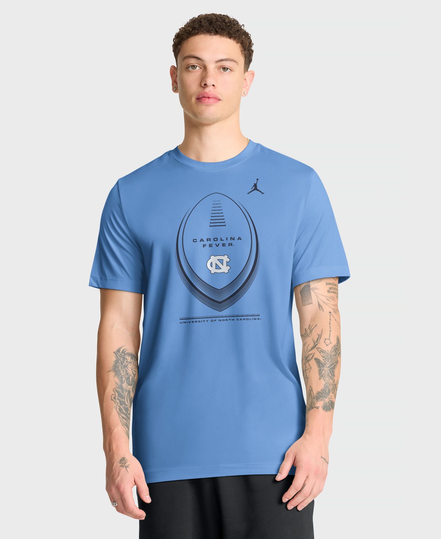 Men's Carolina Blue North Carolina Tar Heels Primetime Legend Football Icon Dri-FIT T-Shirt