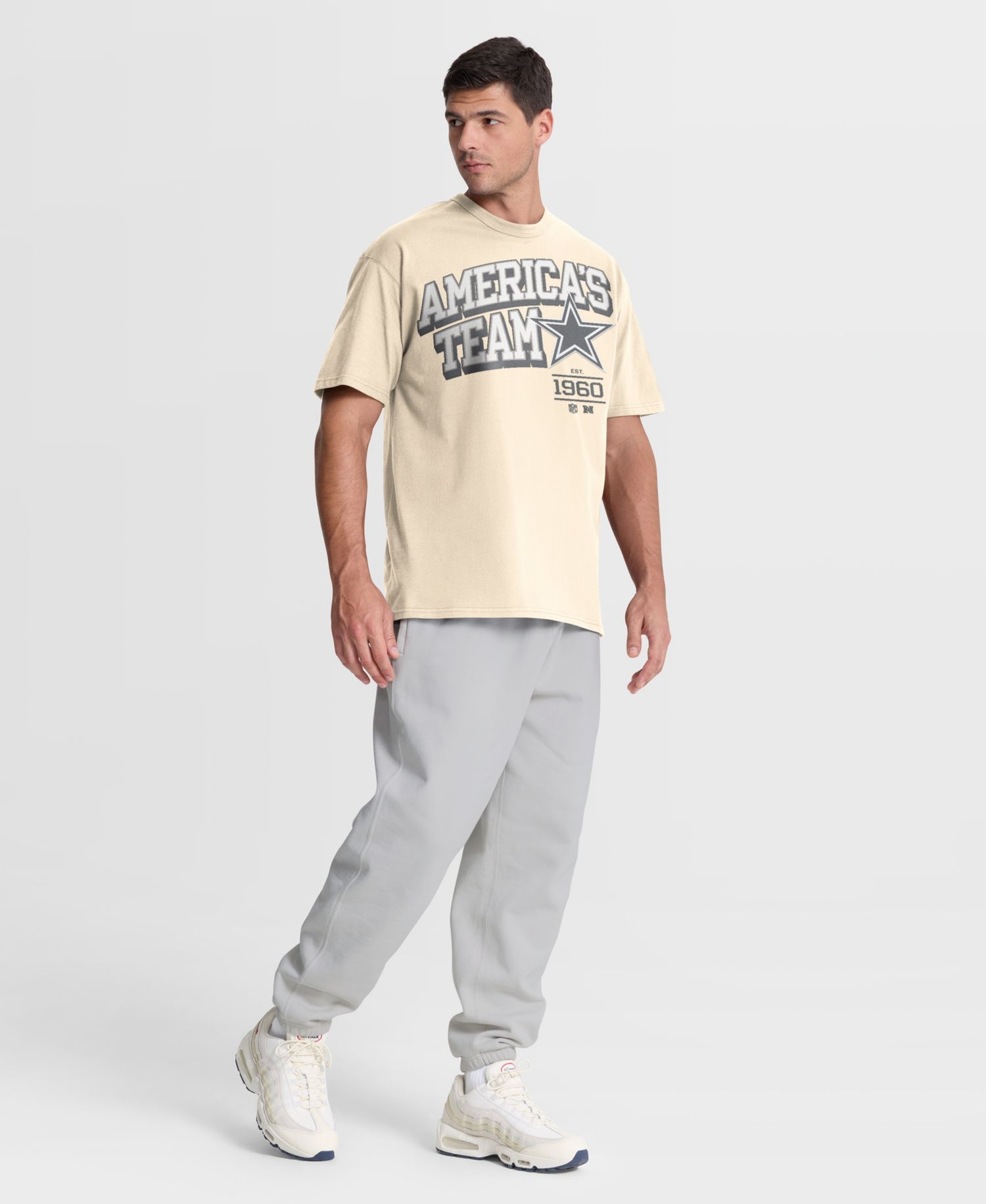 Men's Natural Dallas Cowboys Vintage Mod Blown Away Max90 T-Shirt