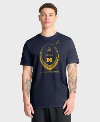 Men's Navy Michigan Wolverines Primetime Legend Football Icon Dri-FIT T-Shirt