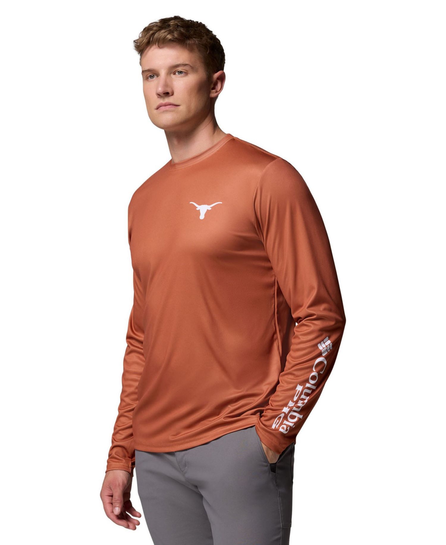 Men's Texas Orange Texas Longhorns PHG Terminal Shot 3-Hit Long Sleeve T-Shirt