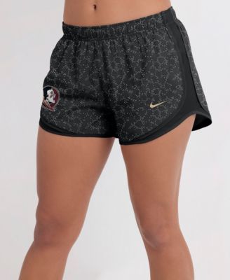 Women's Black Florida State Seminoles Tempo Pattern Dri-FIT Shorts