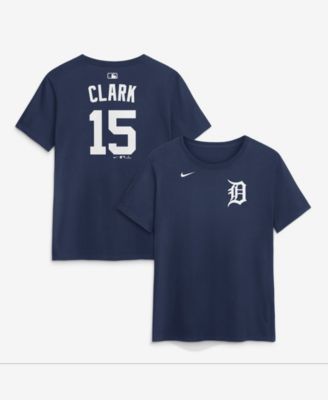 Women's Max Clark Navy Detroit Tigers Name Number T-Shirt