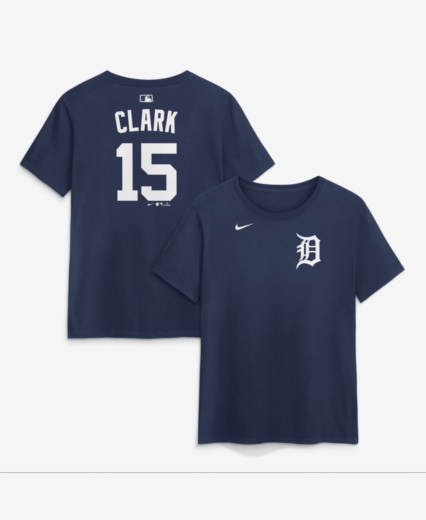 Женская футболка Nike Max Clark Navy Detroit Tigers Name & Number — фото 1