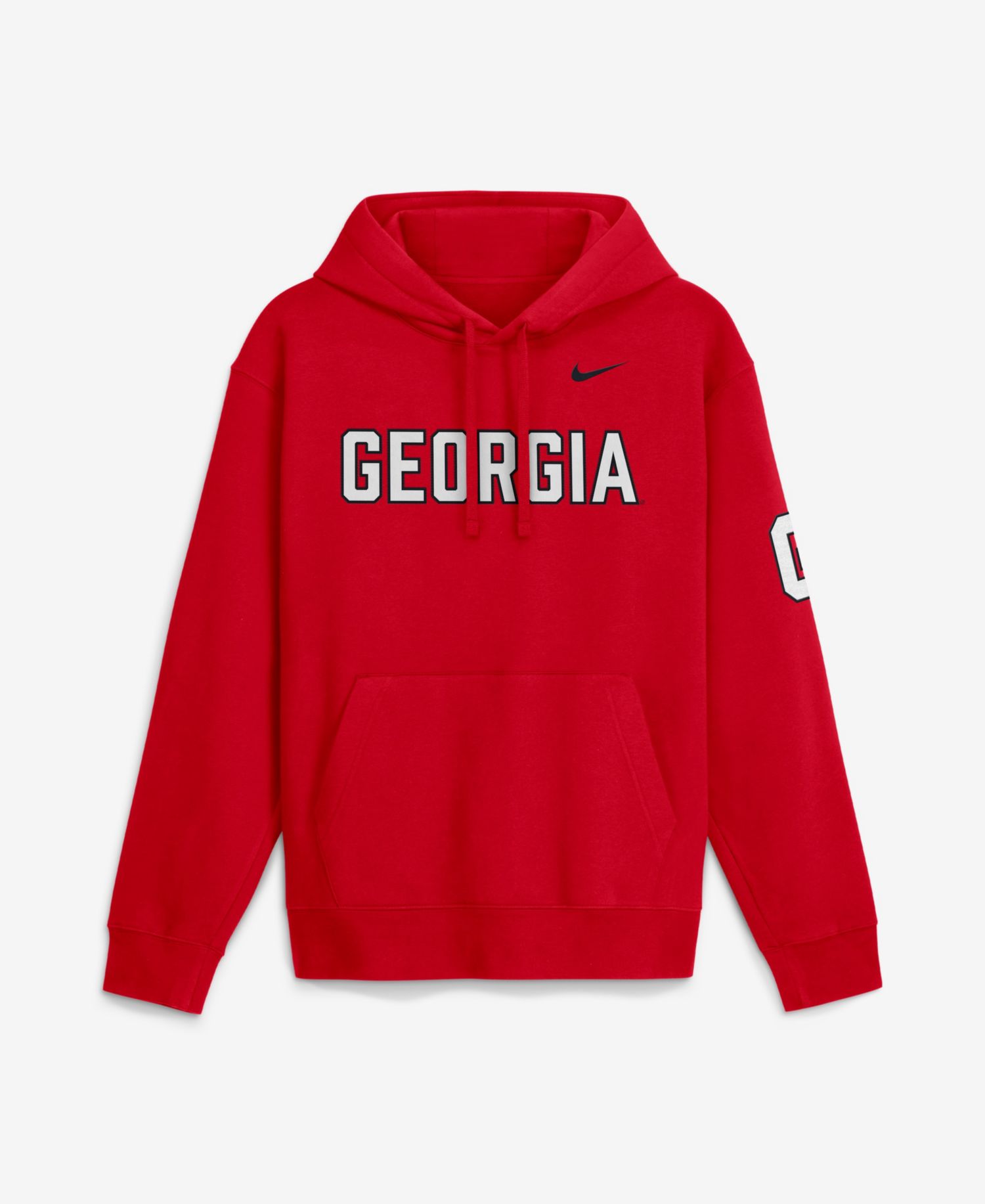 Men's Red Georgia Bulldogs 2026 Sideline Club Fleece Hoodie