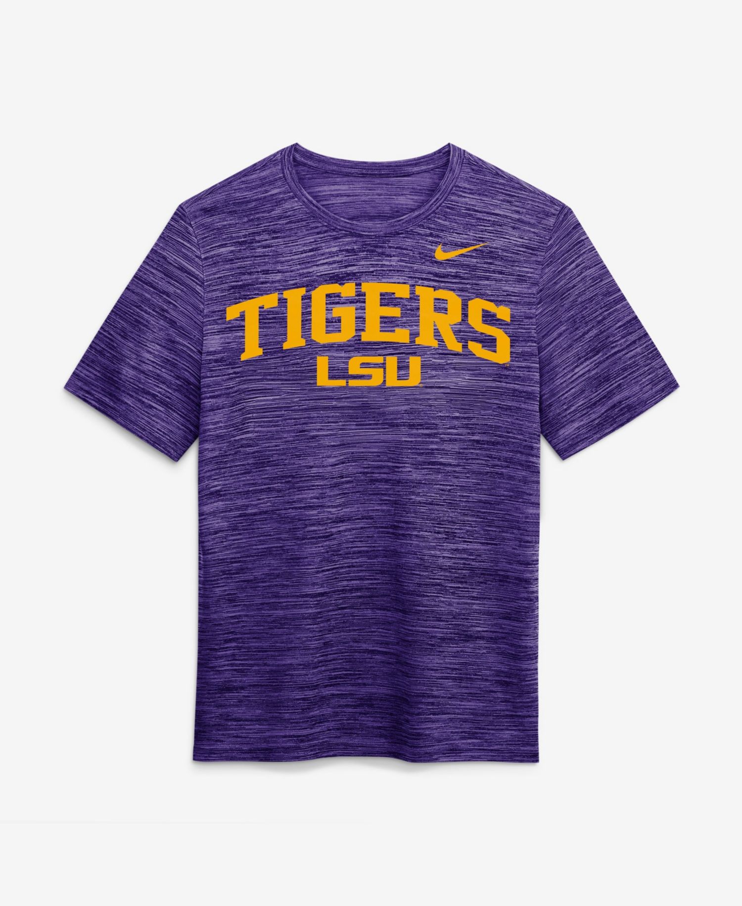 Men's Purple LSU Tigers Primetime Arch Logo Velocity Dri-FIT T-Shirt