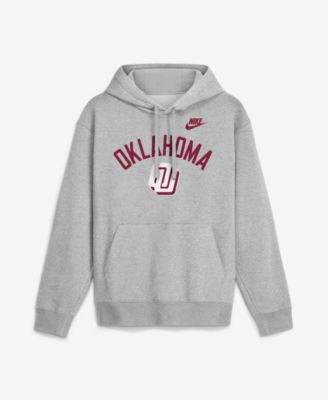Nike - Men's Heather Gray Oklahoma Sooners Legacy Arch Club Hoodie Heather Gray