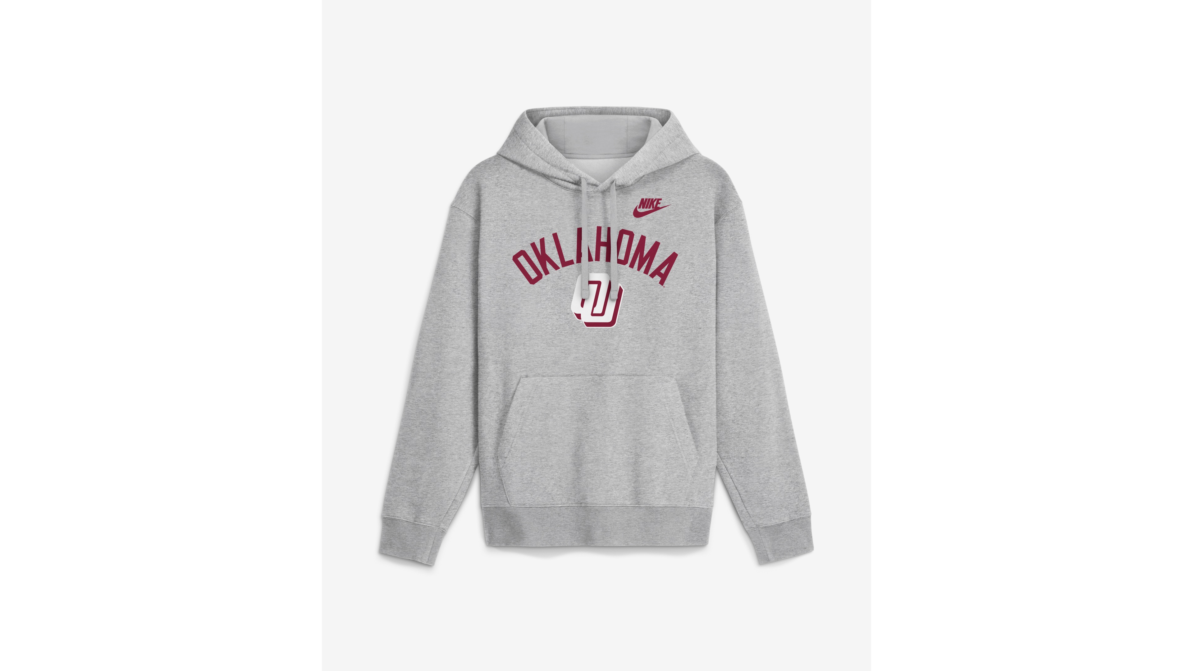 Nike Men's Heather Gray Oklahoma Sooners Legacy Arch Club Hoodie