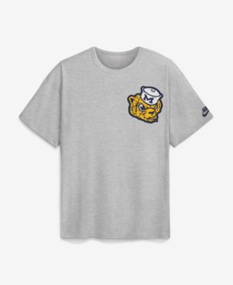Men's Heather Gray Michigan Wolverines Legacy Logo Max90 T-Shirt