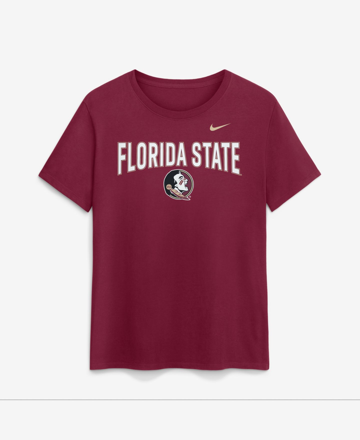 Женская футболка Nike Garnet Florida State Seminoles Arch Logo — фото 1