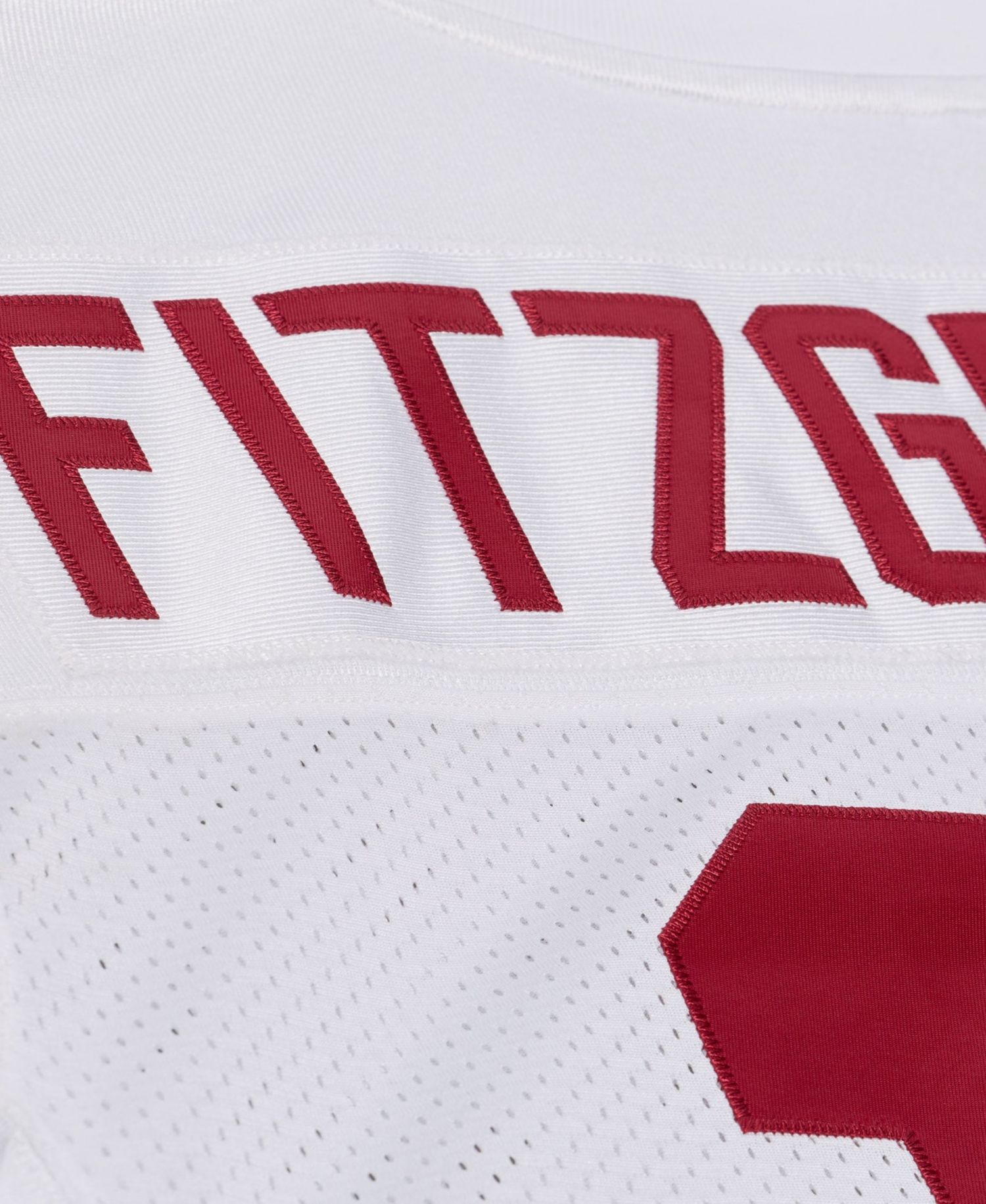 Men's Mitchell Ness Larry Fitzgerald White Arizona Cardinals 2004 Authentic Throwback Jersey