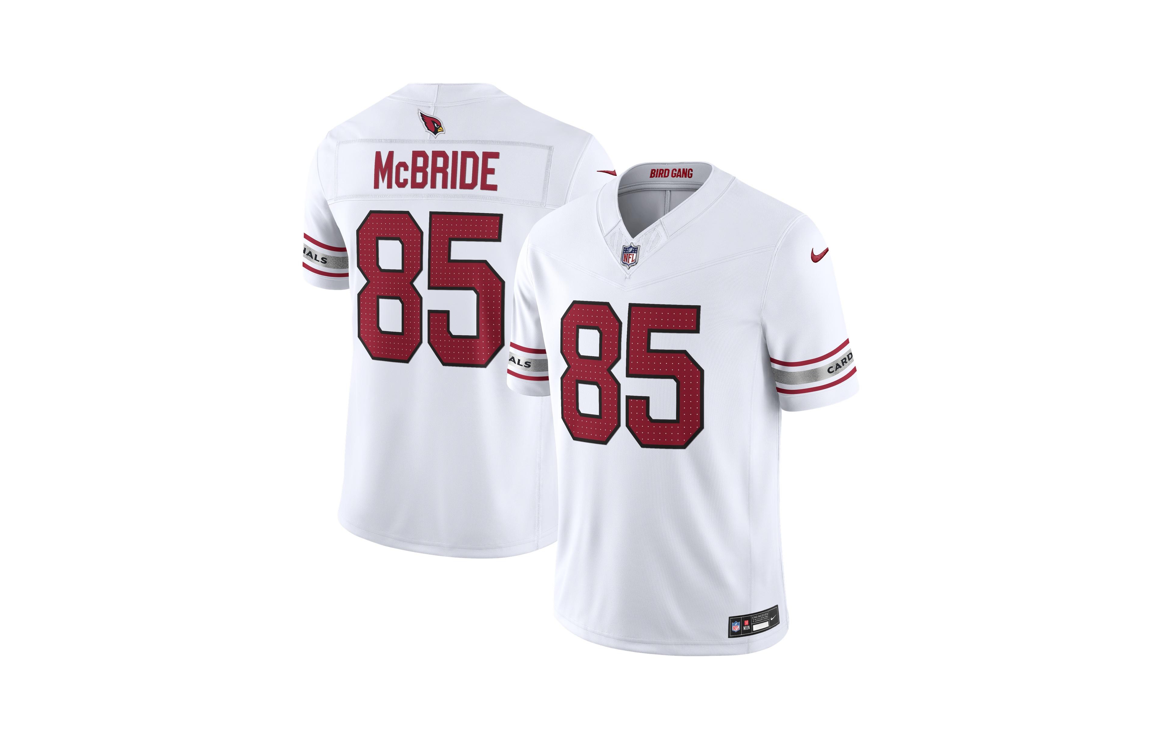 Nike Men's Trey McBride White Arizona Cardinals Vapor F.u.s.e. Stitched Limited Jersey