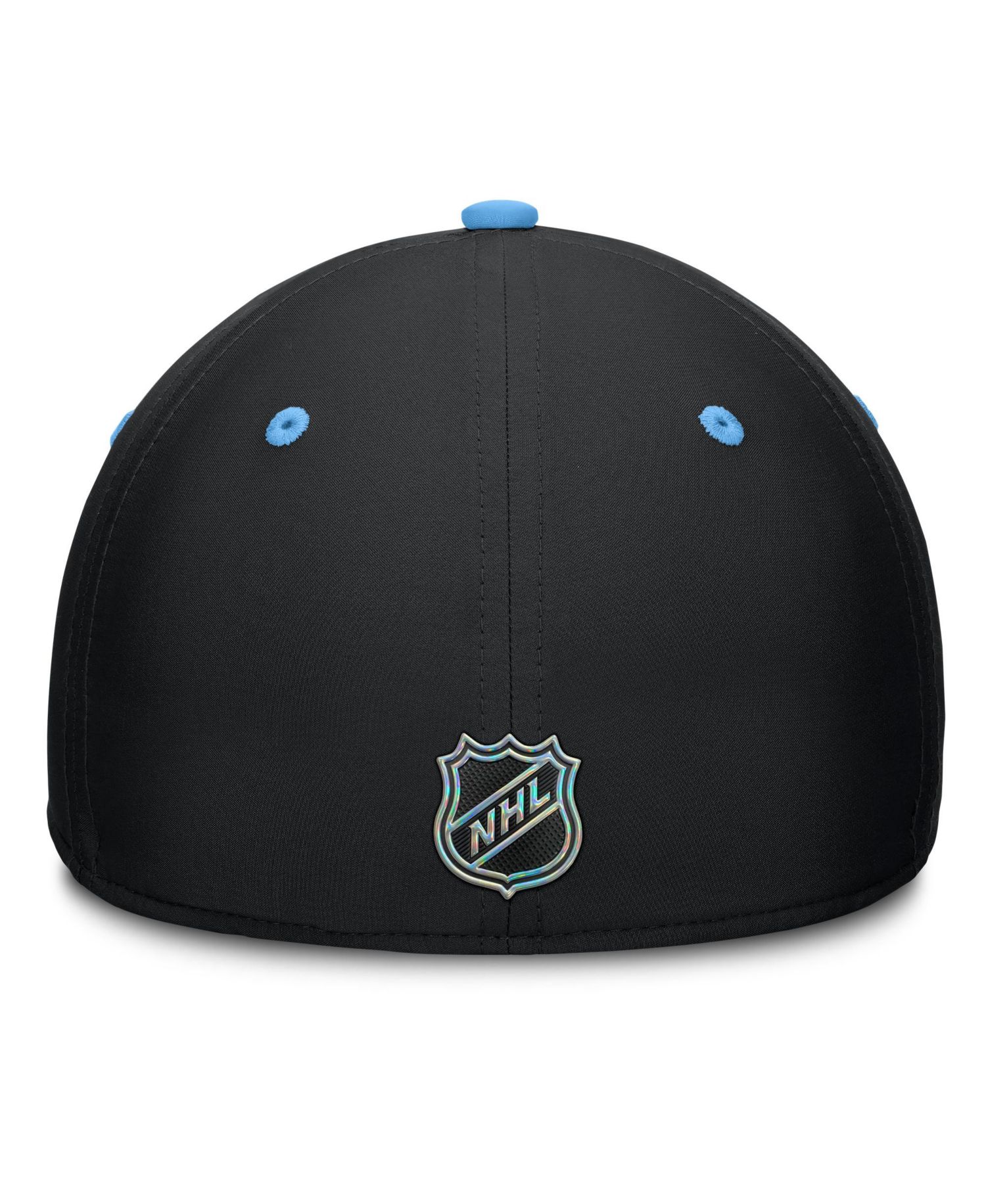 Men's Black/Light Blue Utah Mammoth Authentic Pro Rink Stretch Hat