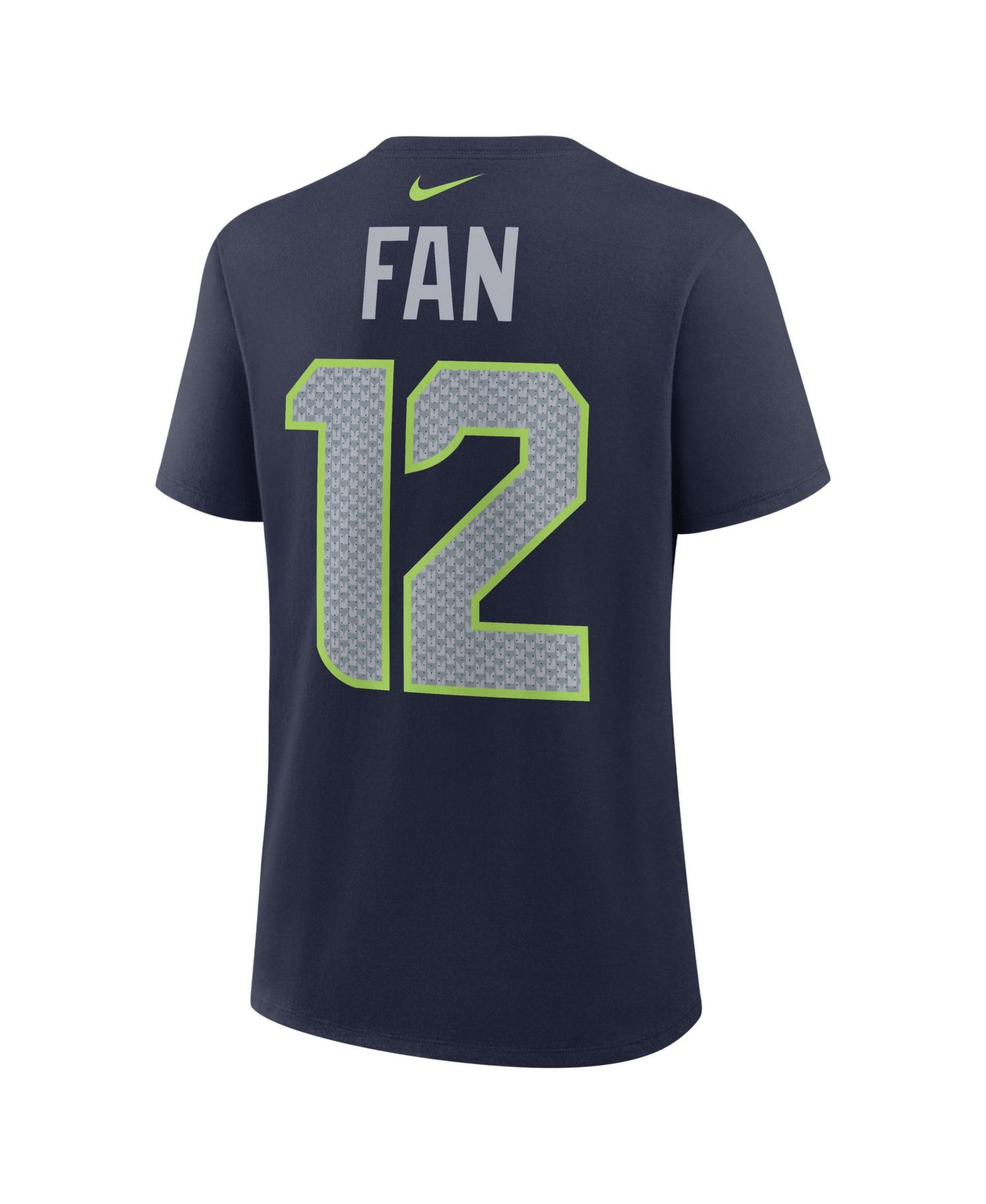 Women's 12s College Navy Seattle Seahawks Name Number T-Shirt