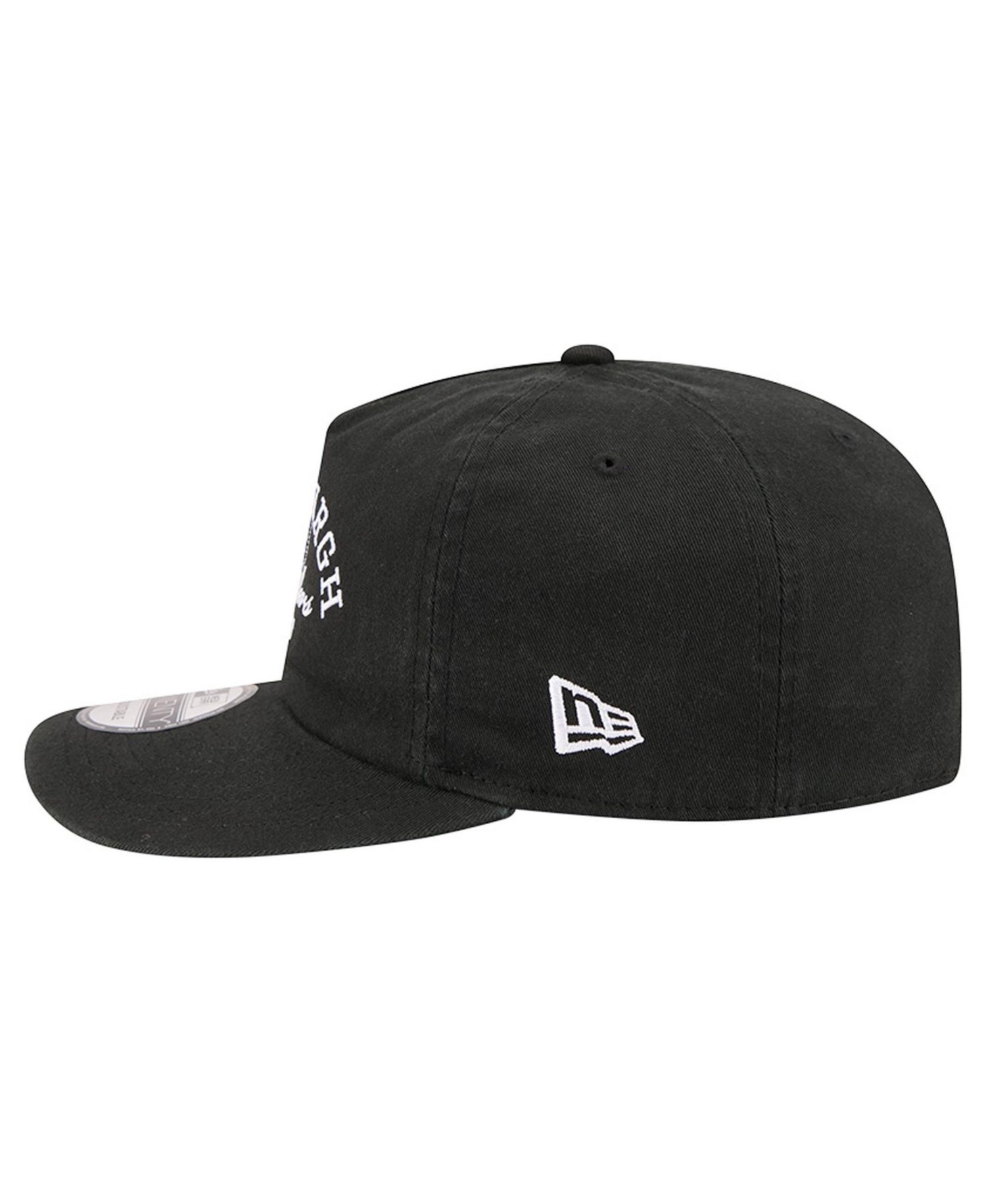 Men's Black Pittsburgh Steelers Stacked 19TWENTY Adjustable Hat