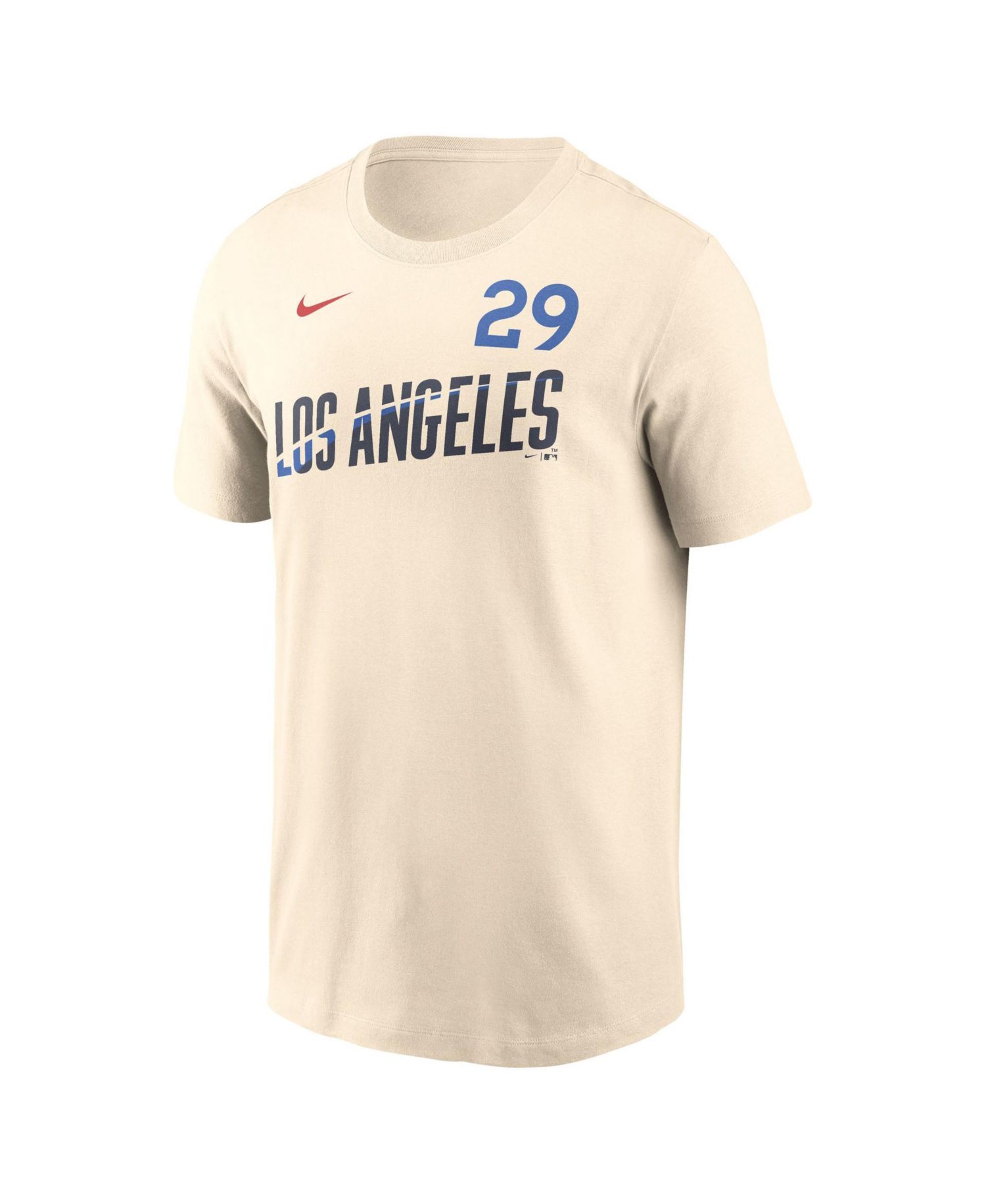 Men's Tarik Skubal Cream Los Angeles Dodgers City Connect Name Number T-Shirt