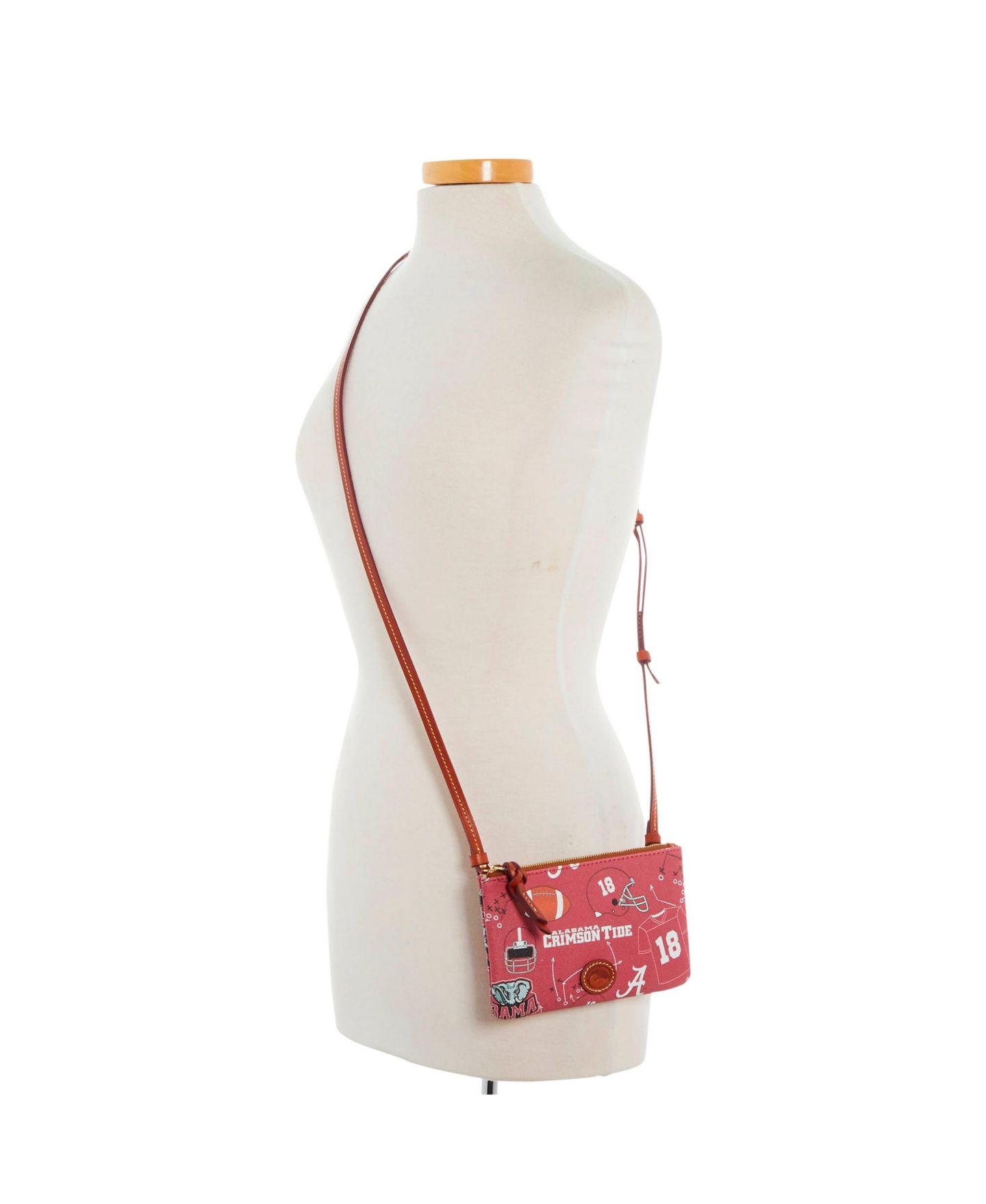 Женская сумка Dooney & Bourke Alabama Crimson Tide Top Zip Crossbody Purse — фото 2