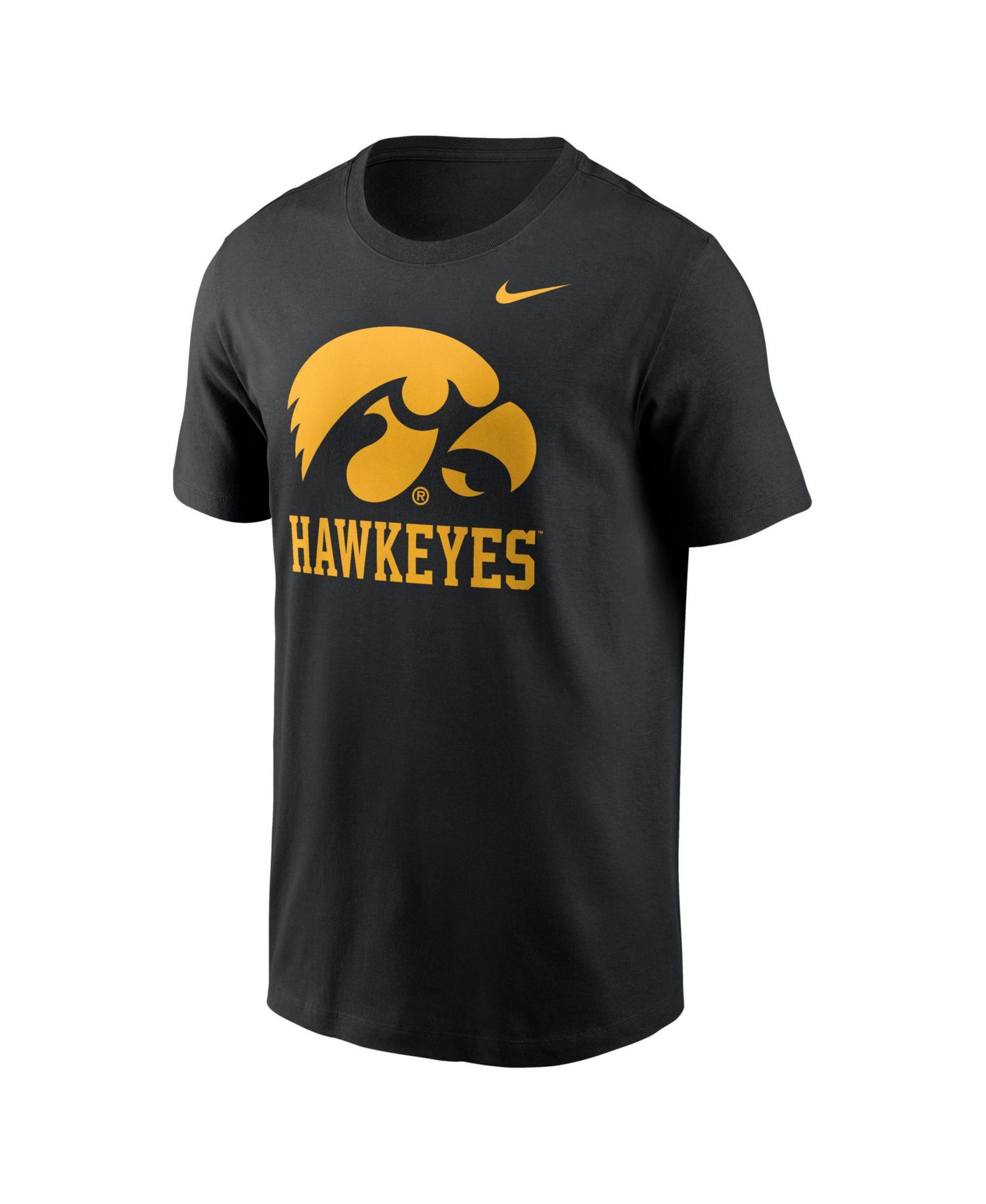 Men's Black Iowa Hawkeyes Primetime Logo Mantra T-Shirt