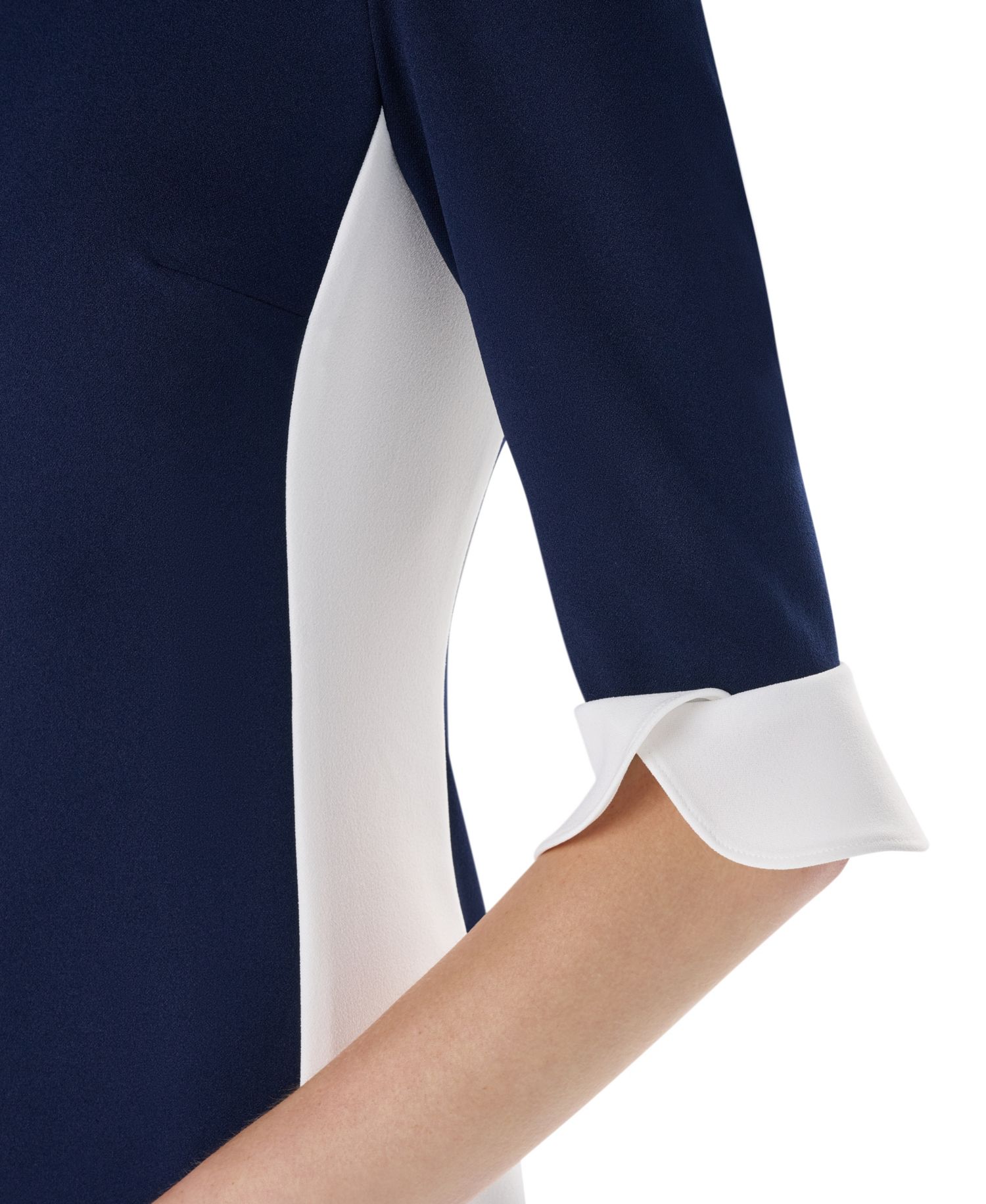 Women's Colorblock 3/4-Sleeve Sheath Dress