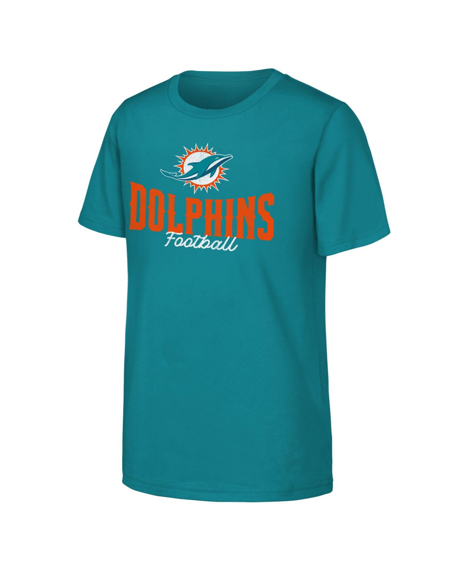 Big Boys and Girls Aqua Miami Dolphins Top Pick T-Shirt