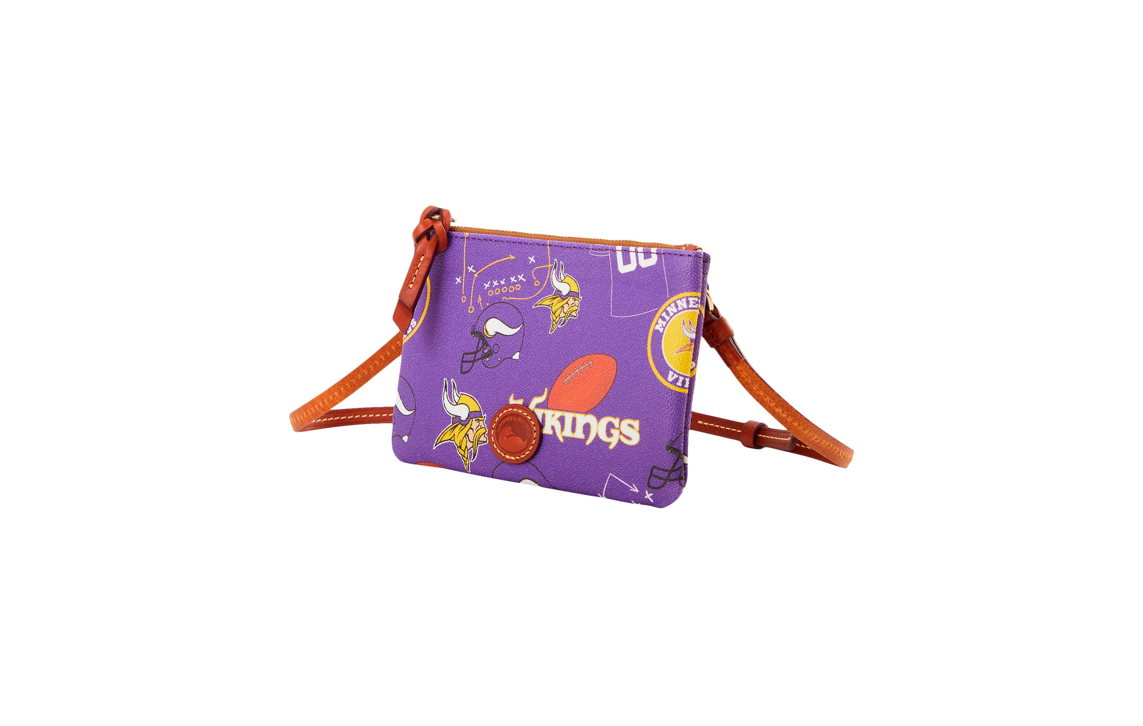 Dooney & Bourke Dooney Bourke Minnesota Vikings Top Zip Crossbody Purse