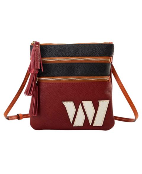 Женская сумка Dooney & Bourke Washington Commanders Infield Triple Zip Crossbody Purse